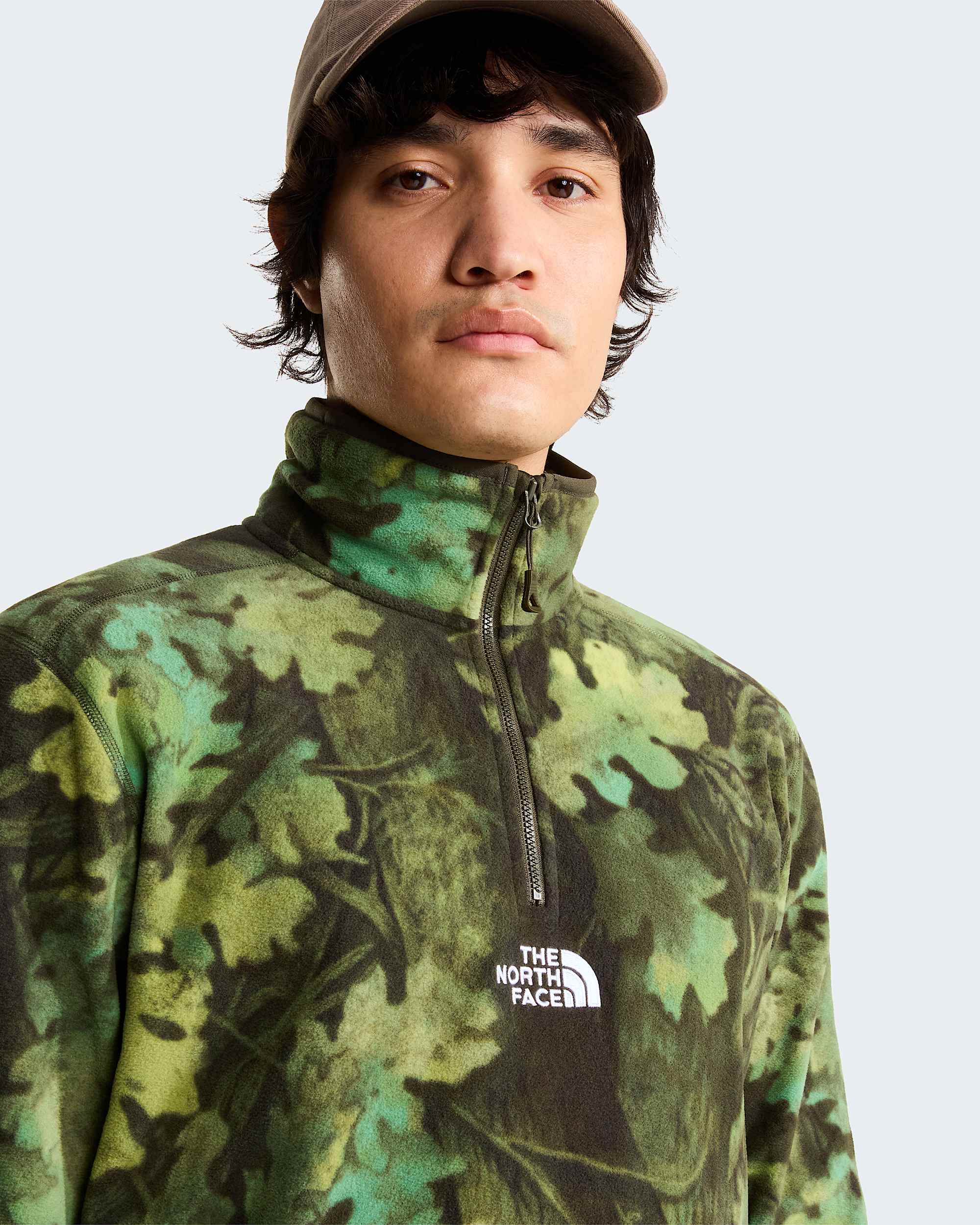 Polaire Glacier Novelty  fermeture zippe 14 avec logo imprim pour homme TNF ALT5