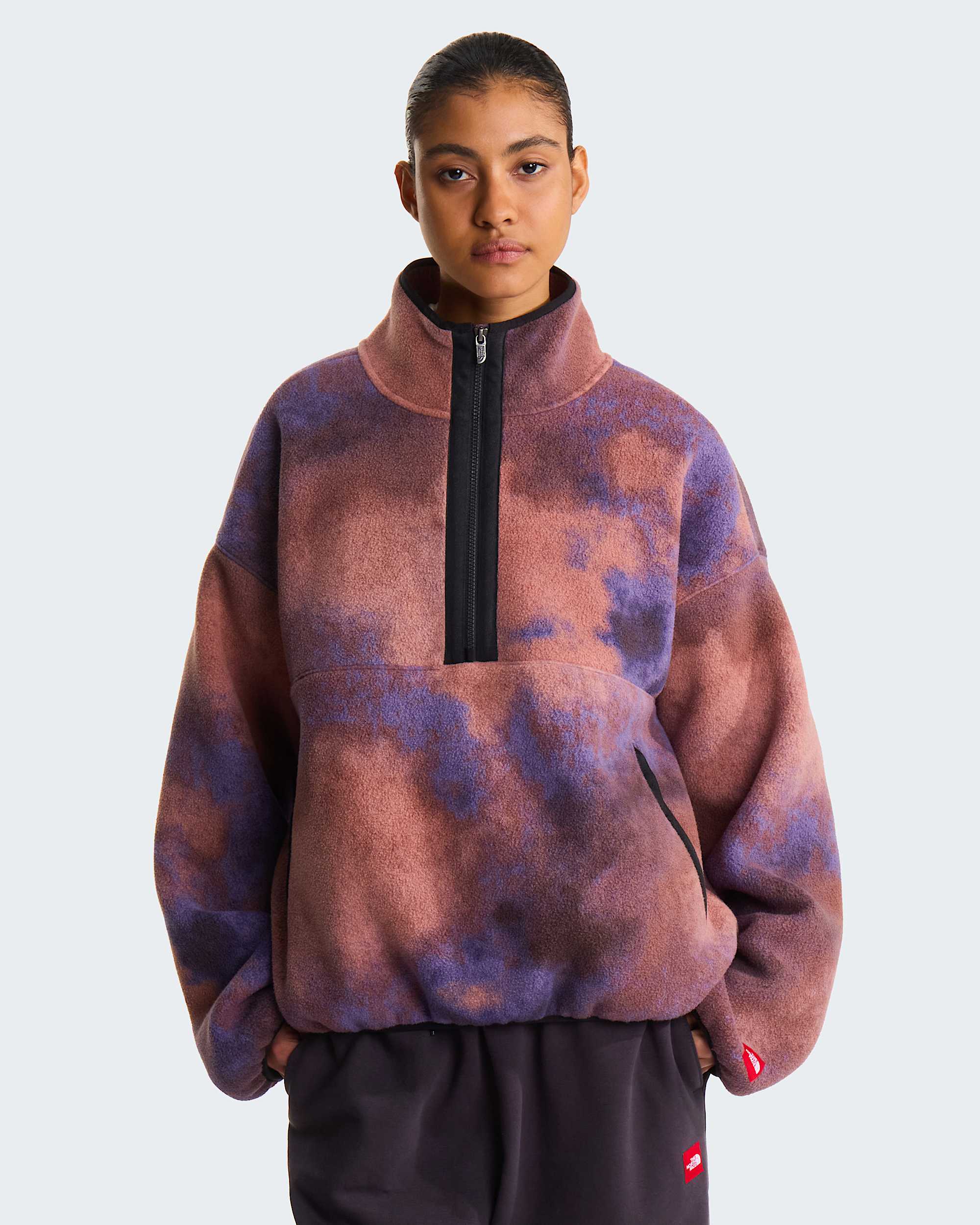 Pile con mezza cerniera TNF Red Box Printed unisex﻿ TNF ALT12