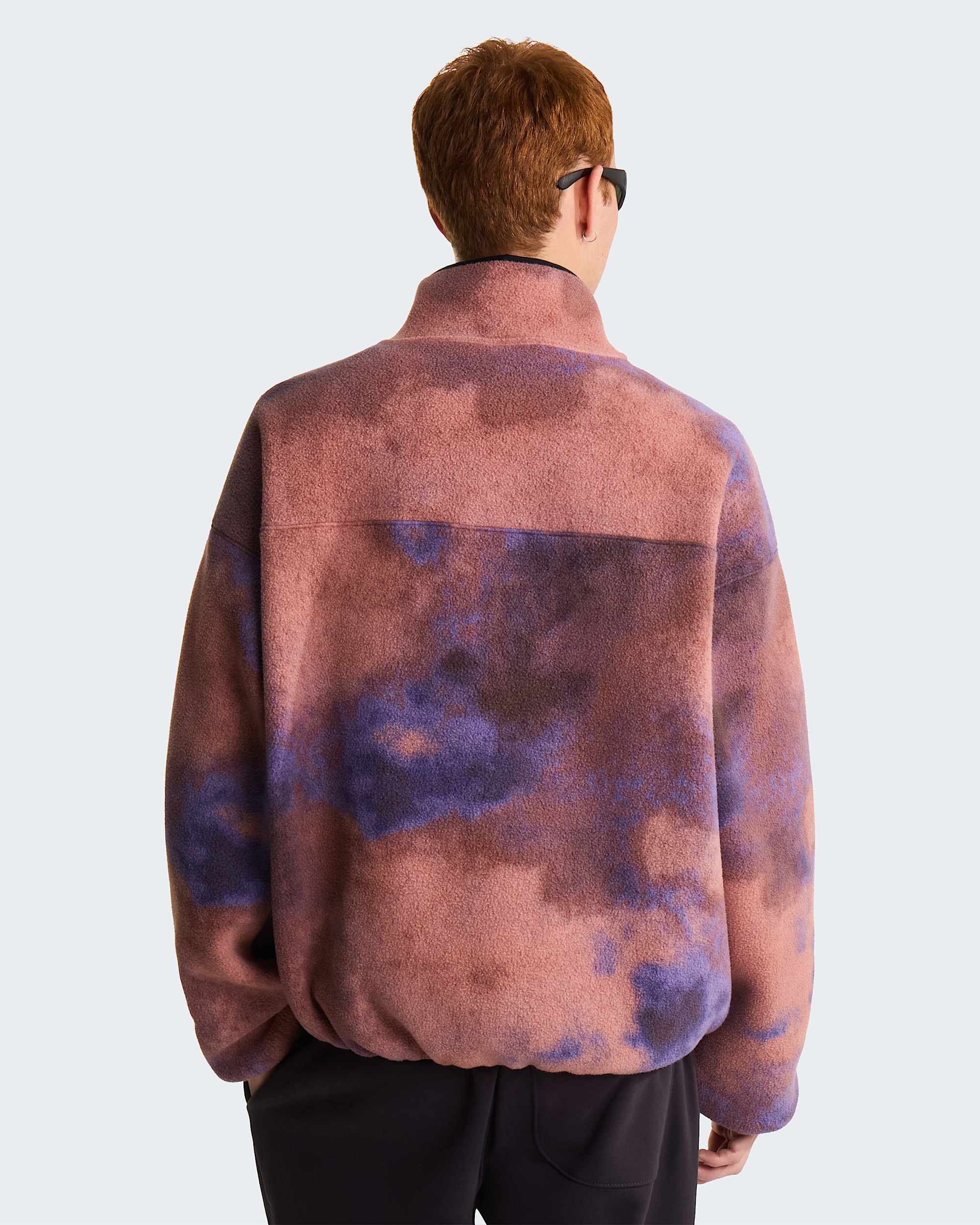 Pile con mezza cerniera TNF Red Box Printed unisex﻿ TNF ALT3