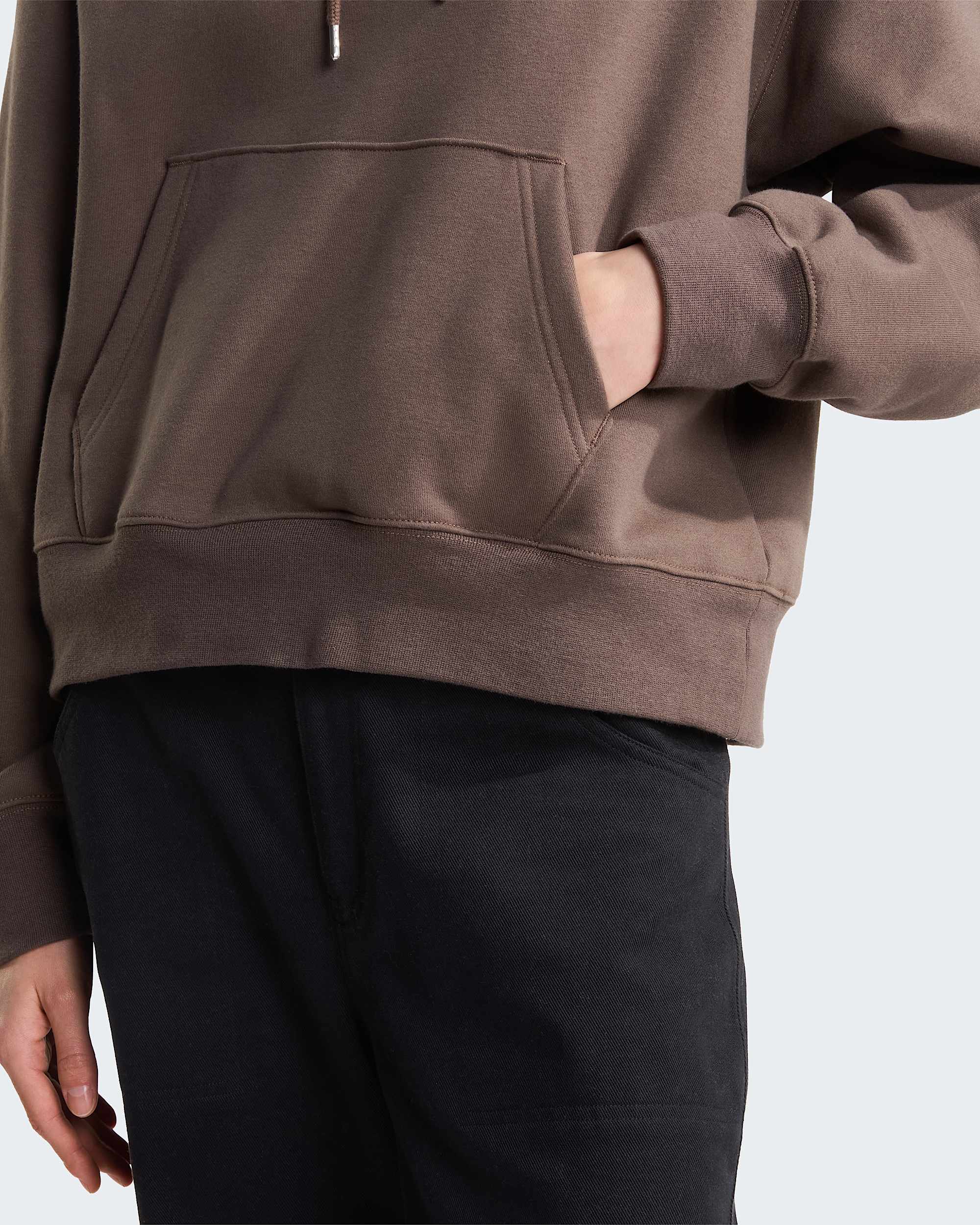 Womens TNF Essential Simple Dome Boxy Oversized Hoodie TNF ALT5