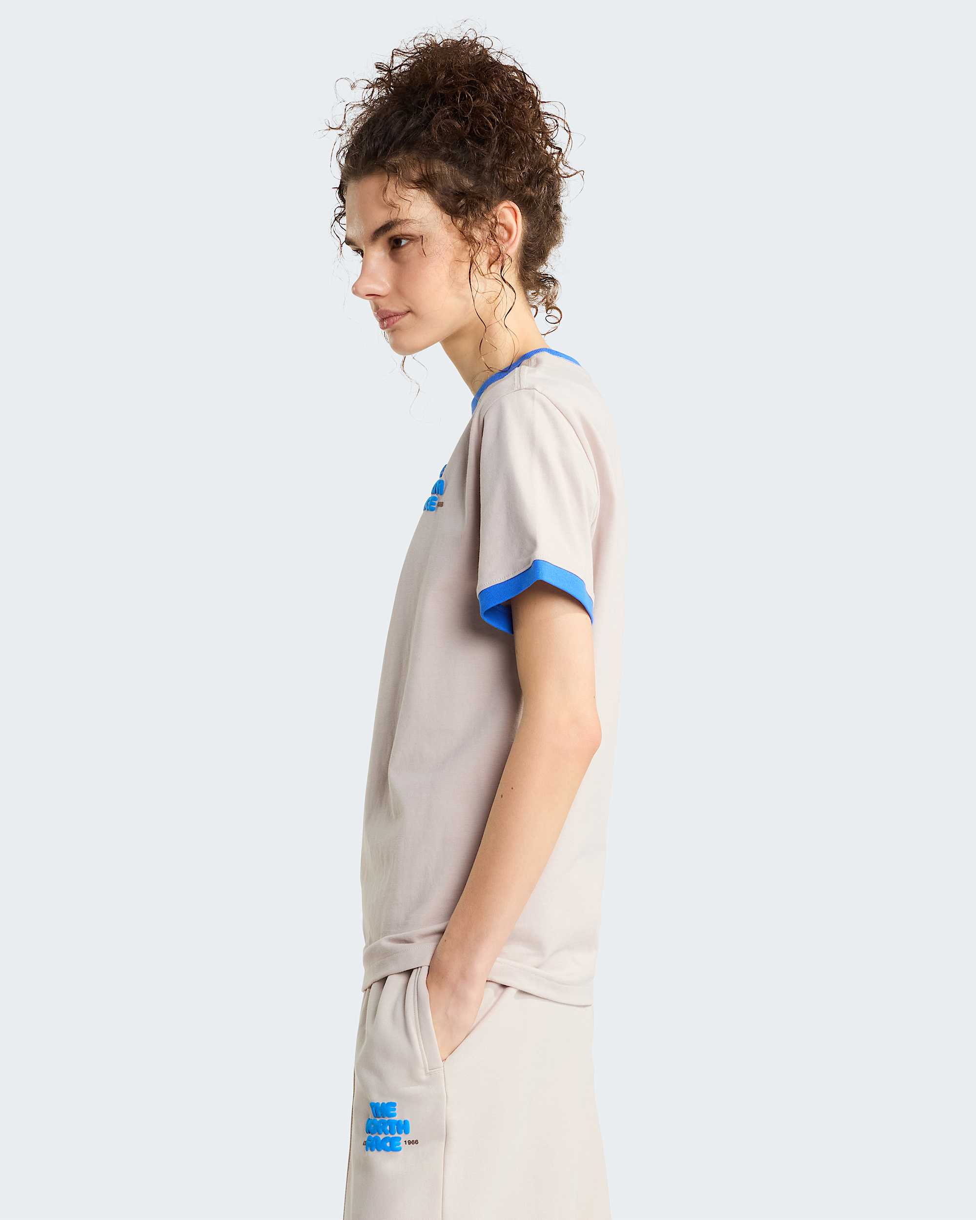 Womens Explore Fonts Relaxed Graphic TShirt TNF ALT2