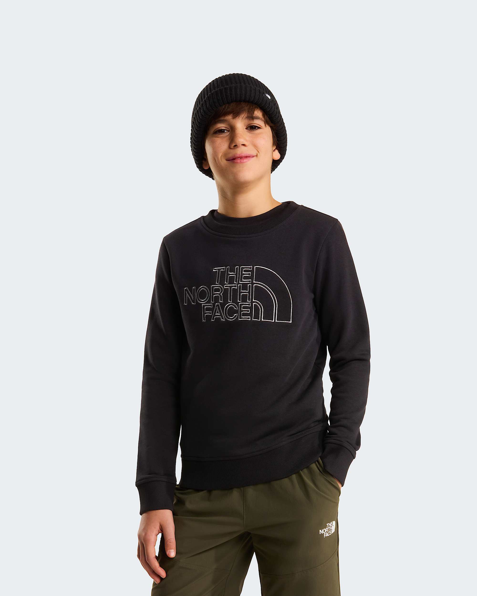 Teens Drew Peak Crew Neck Sweatshirt TNF HERO