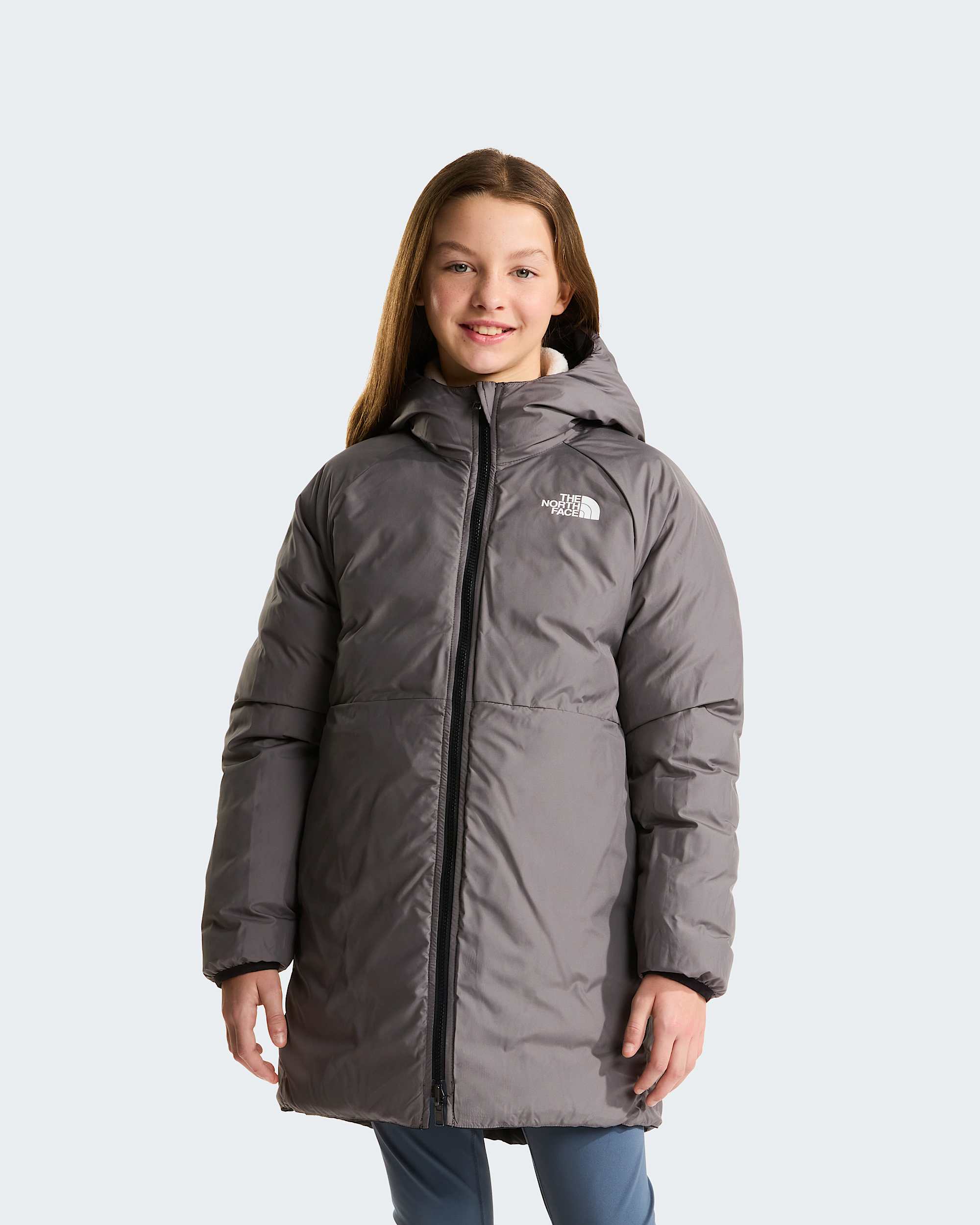 Girls Reversible Perrito Parka TNF ALT1