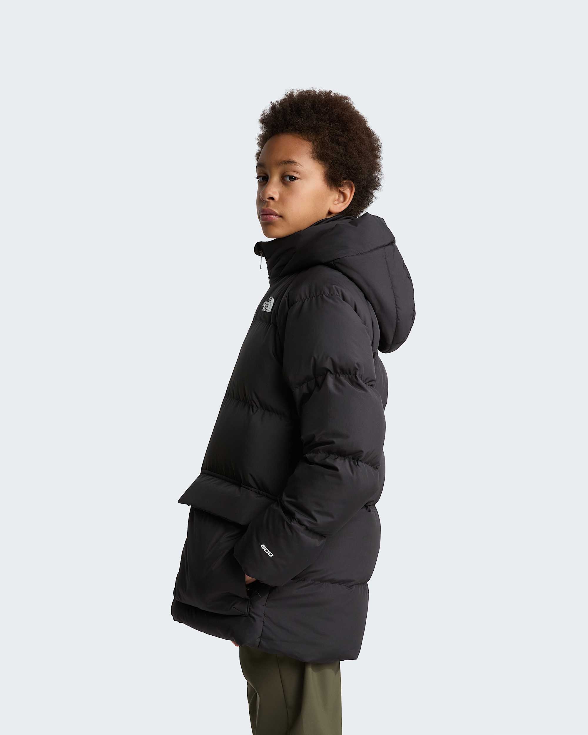 North fleecegeftterter kurzer Daunenparka fr Jugendliche TNF ALT2