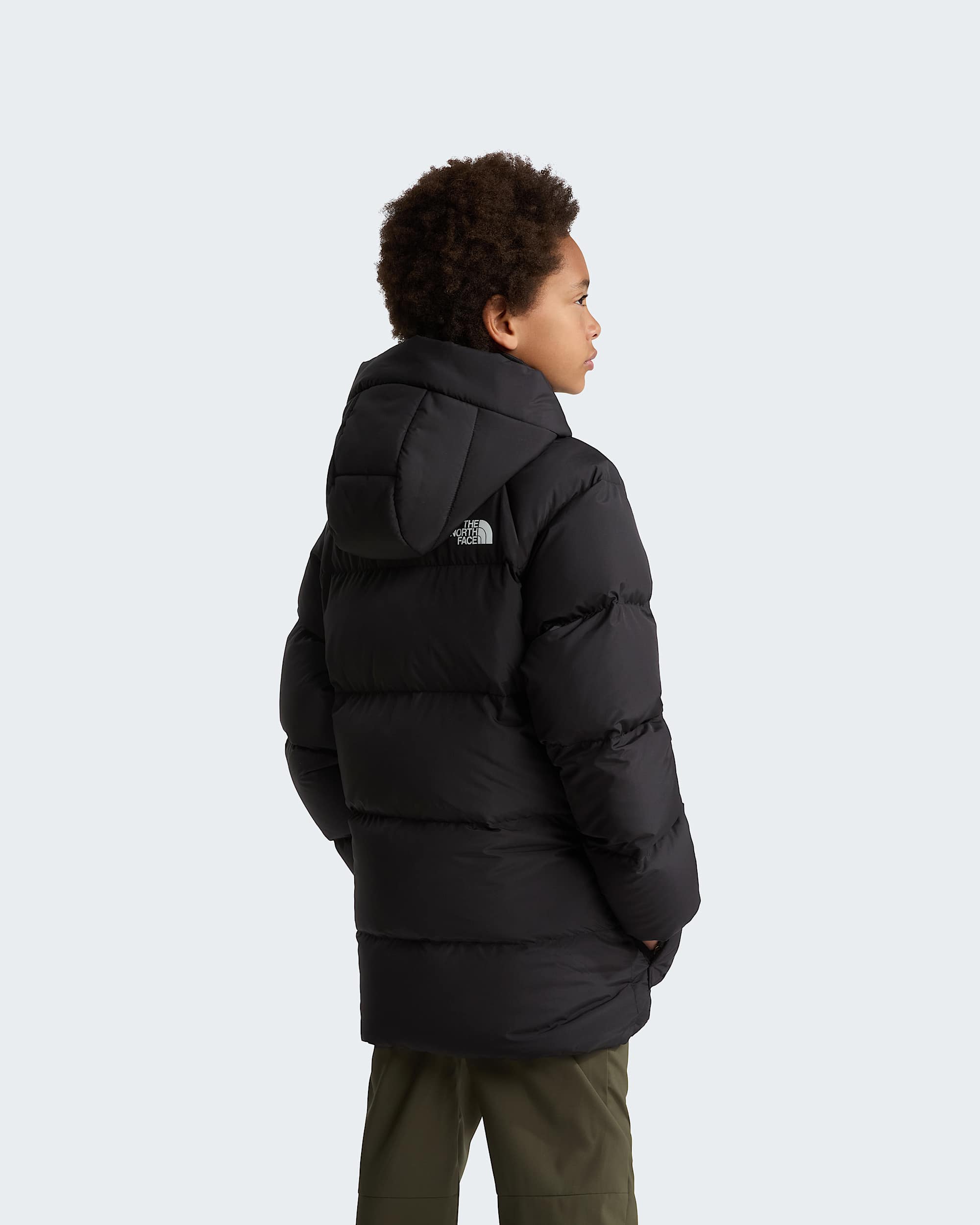 North fleecegeftterter kurzer Daunenparka fr Jugendliche TNF ALT3