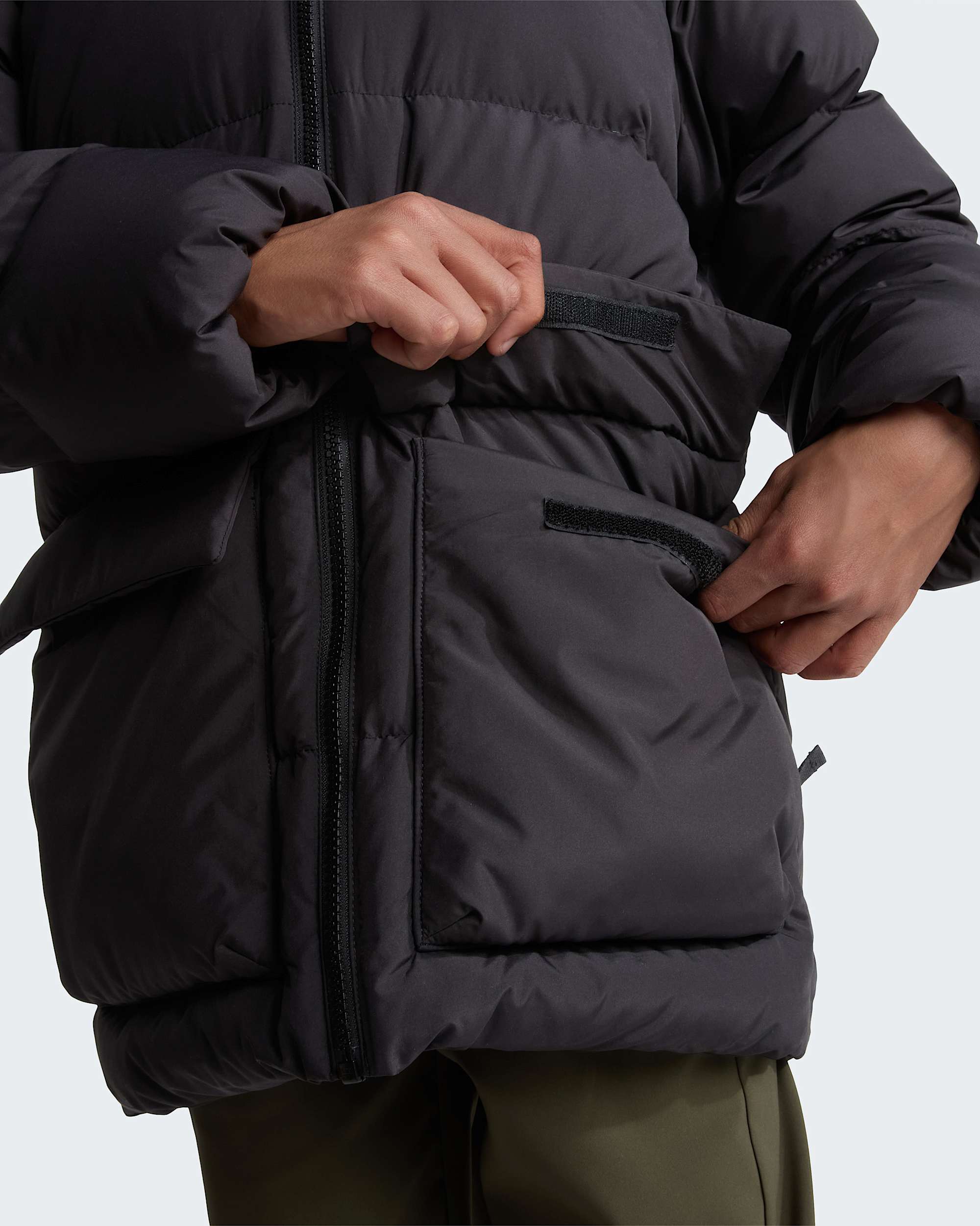 North fleecegeftterter kurzer Daunenparka fr Jugendliche TNF ALT8