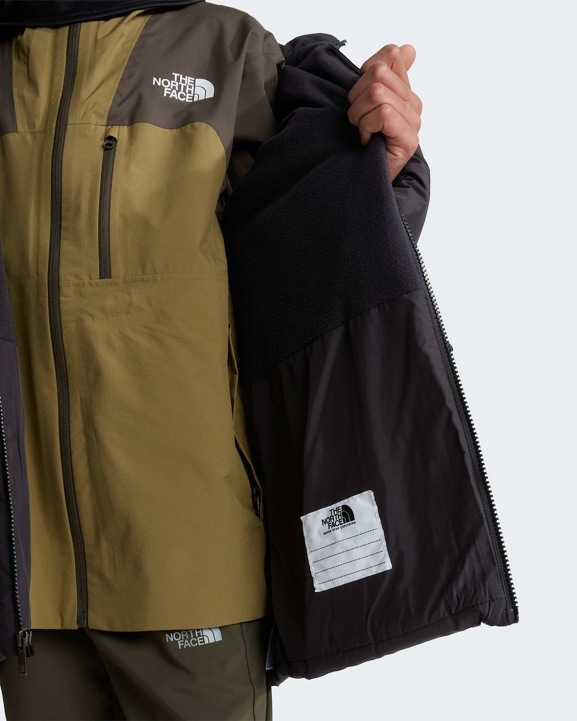 North fleecegeftterter kurzer Daunenparka fr Jugendliche TNF ALT9