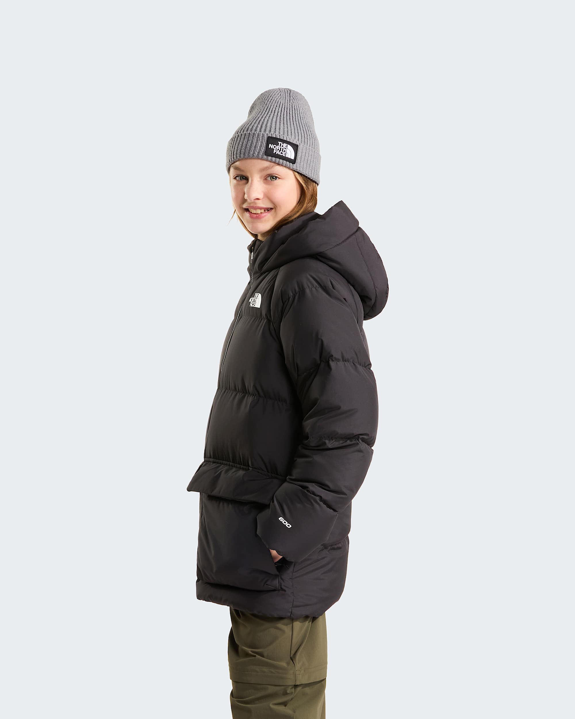 North fleecegeftterter kurzer Daunenparka fr Jugendliche TNF ALT14