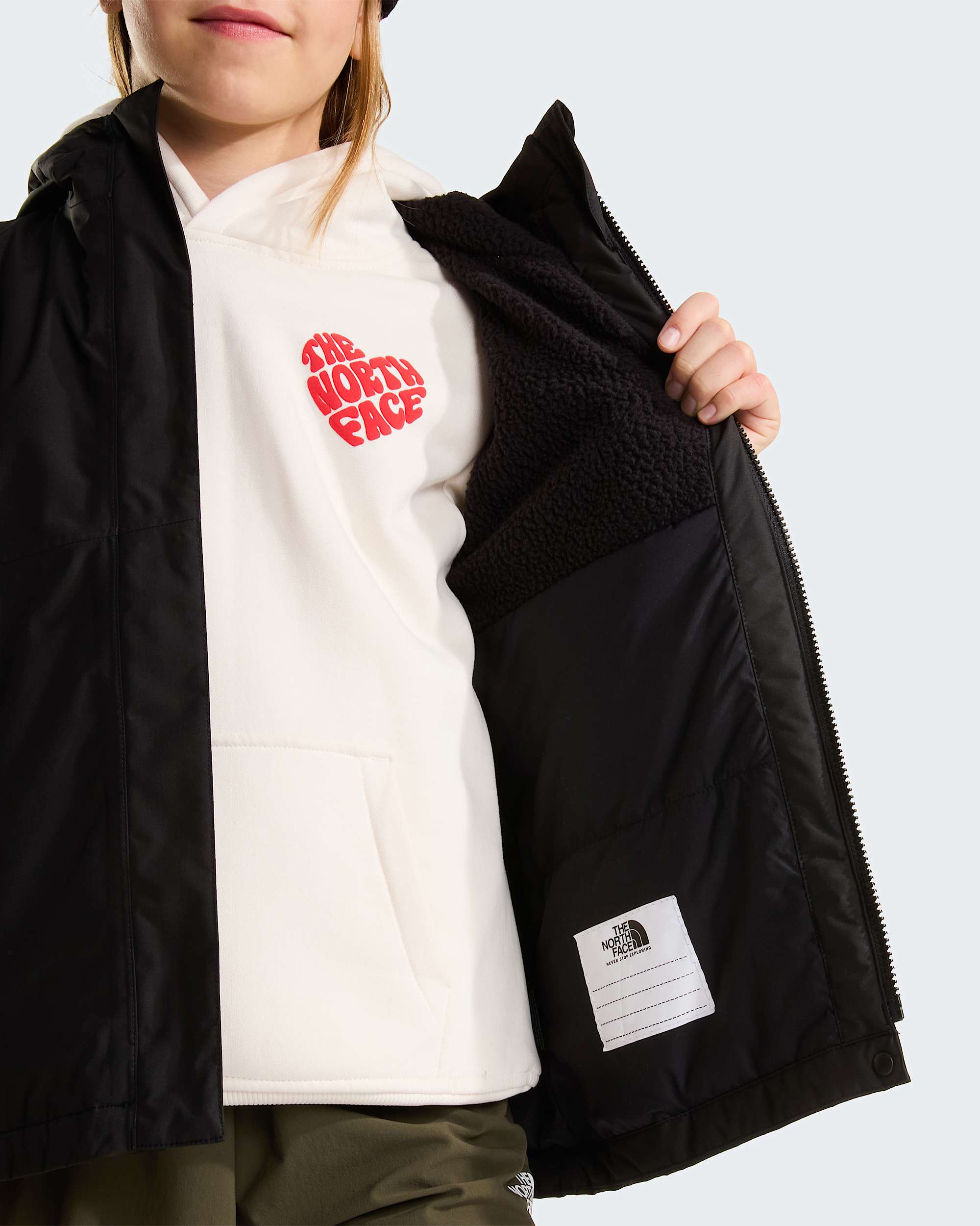 Girls Warm Antora Rain Jacket TNF ALT8