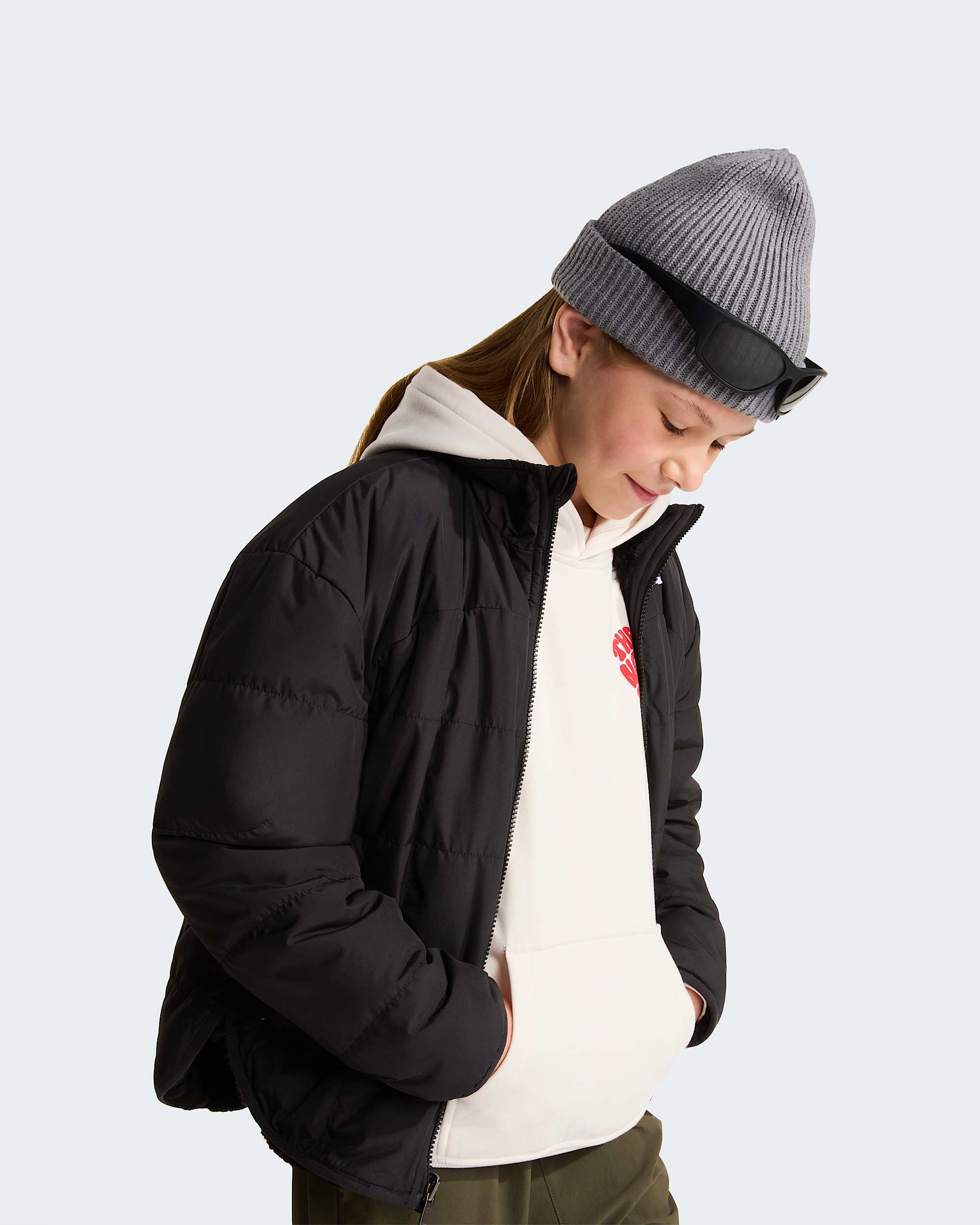 Girls Reversible Shasta FullZip Jacket TNF ALT9