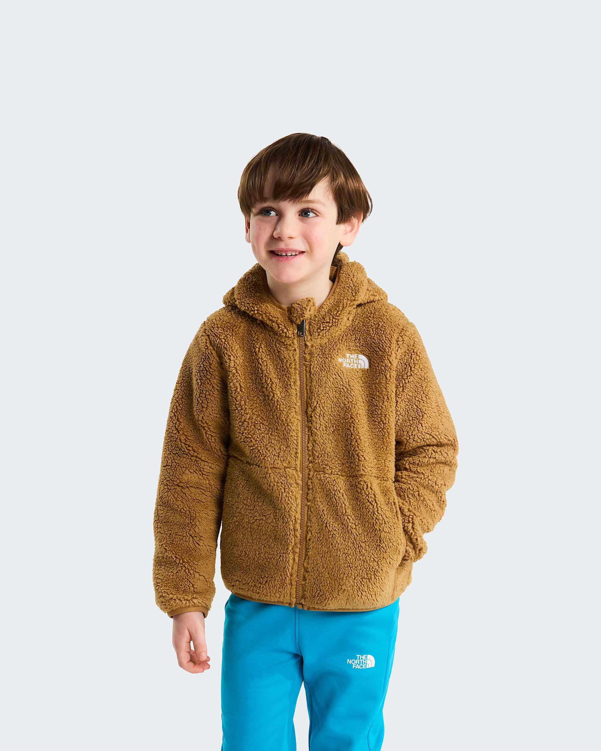 Sweat  capuche zipp Campshire pour enfant TNF HERO