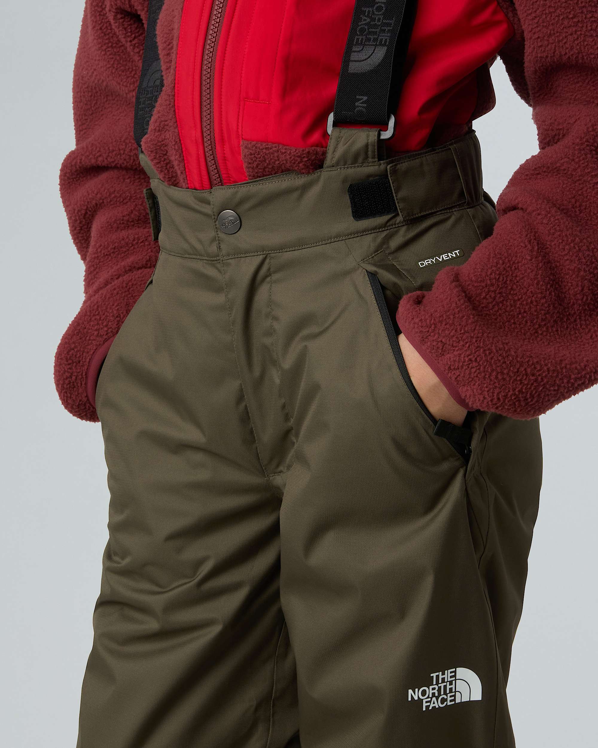 Teens Snowquest Suspender Trousers TNF ALT8