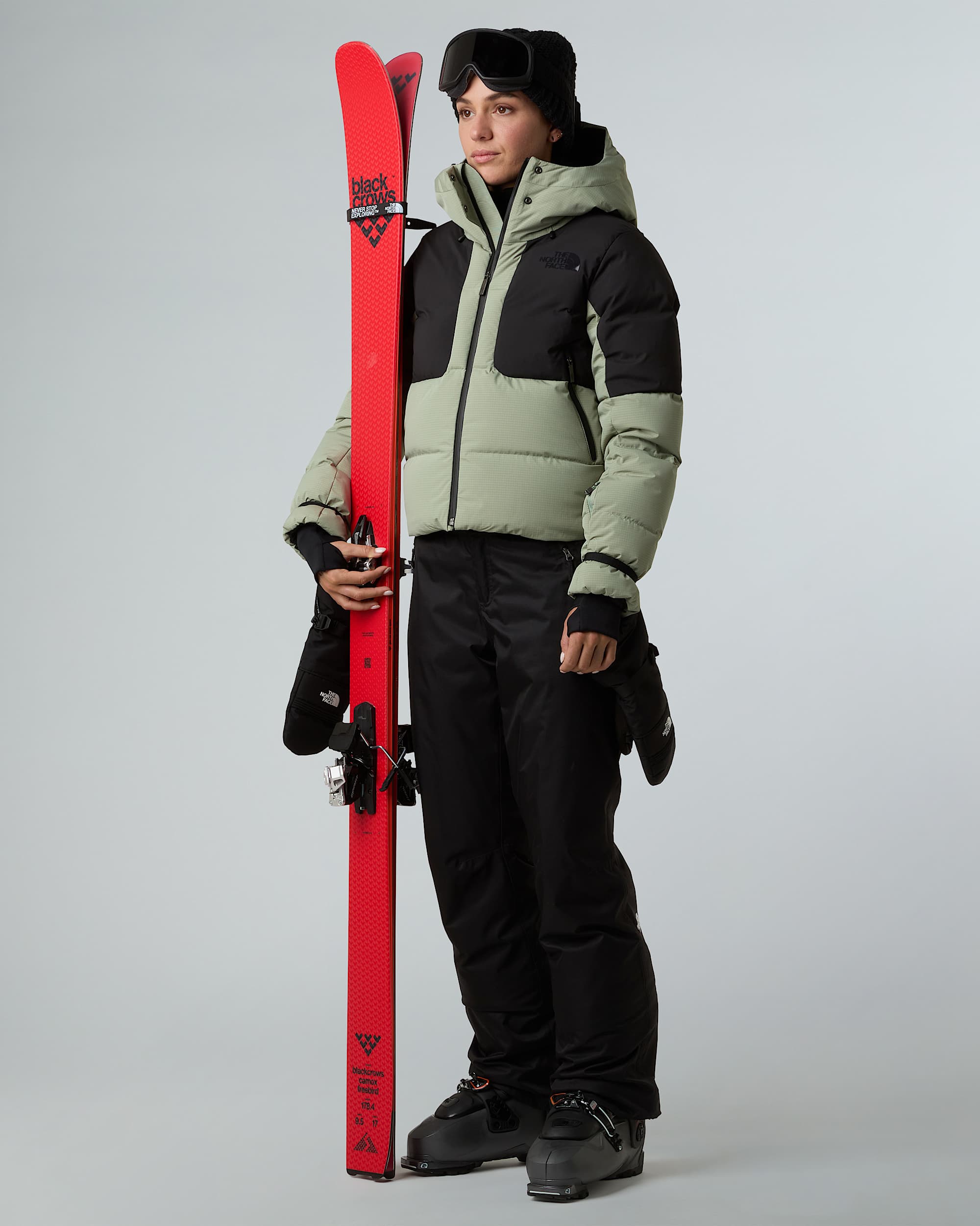 Womens Cold Spell Cropped Down Jacket TNF ALT5