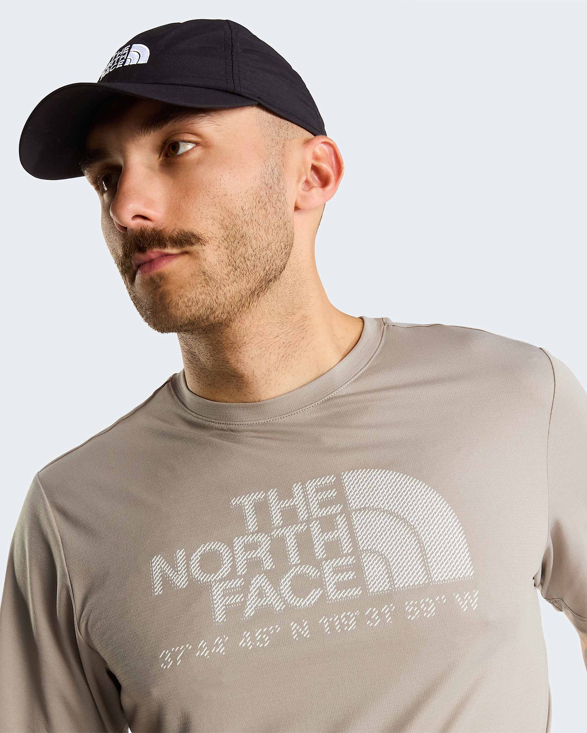 Mens 247 Logo Graphic TShirt TNF Stone Slab ALT4