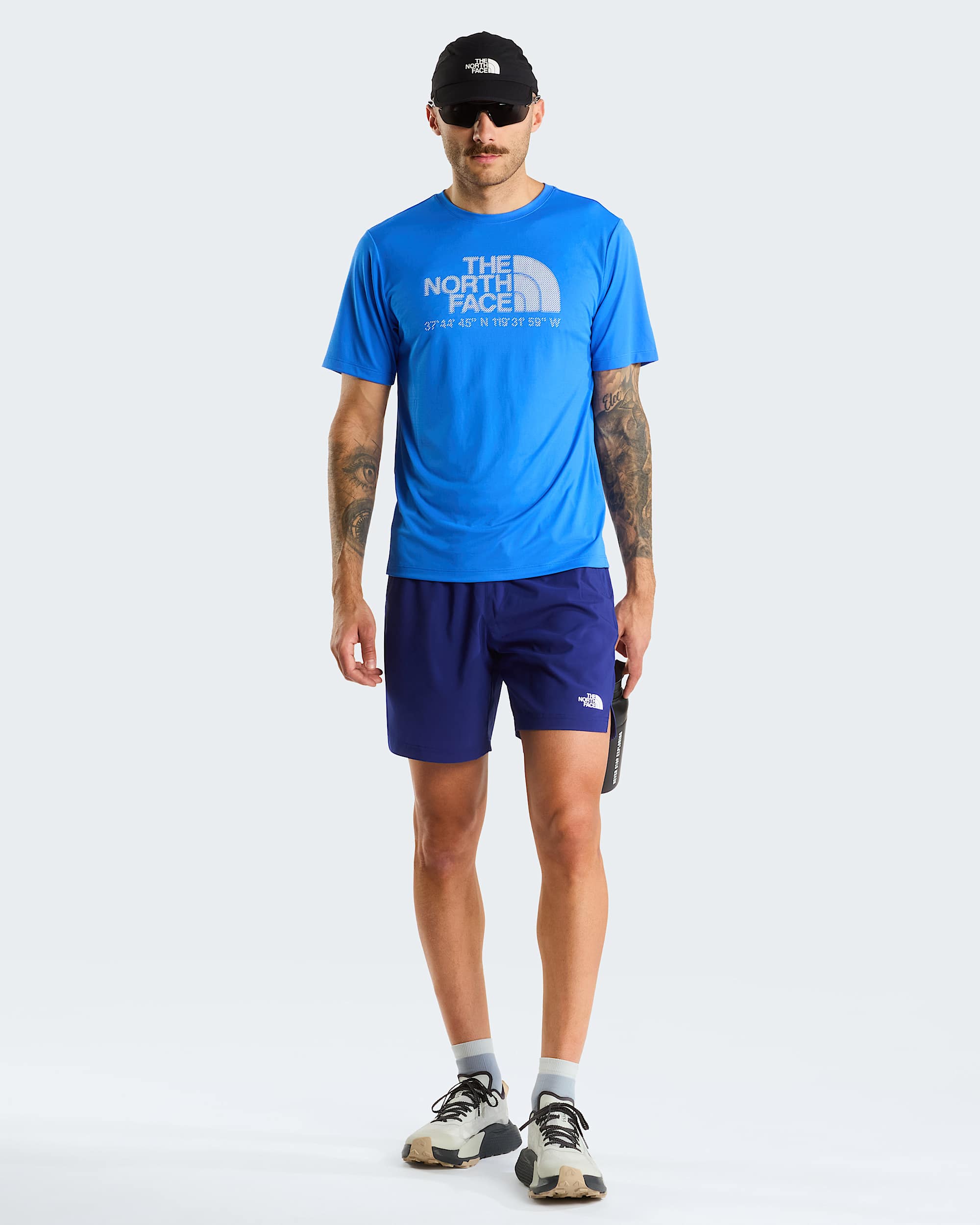 Mens 247 Logo Graphic TShirt TNF Active Blue ALT1