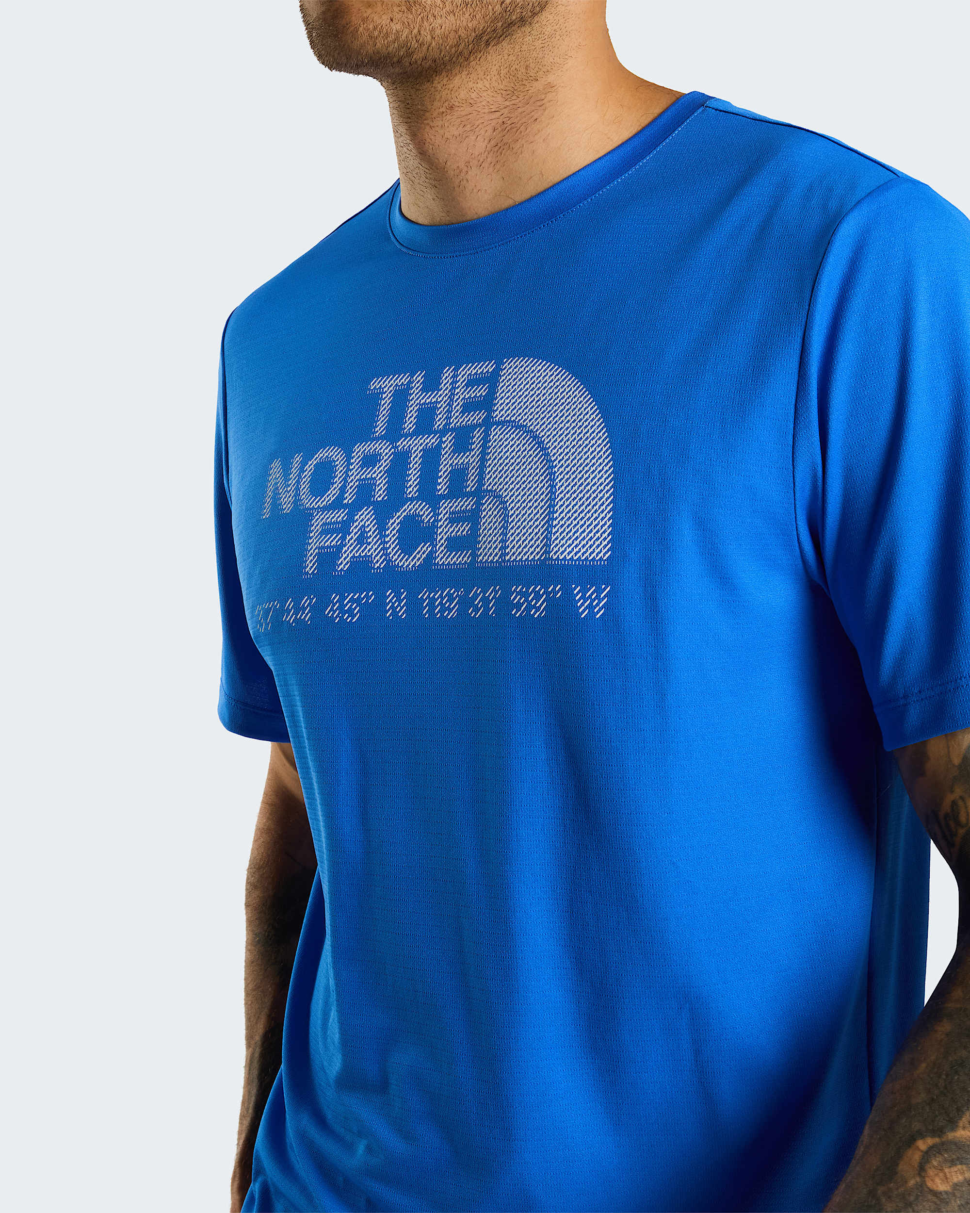 Mens 247 Logo Graphic TShirt TNF Active Blue ALT4