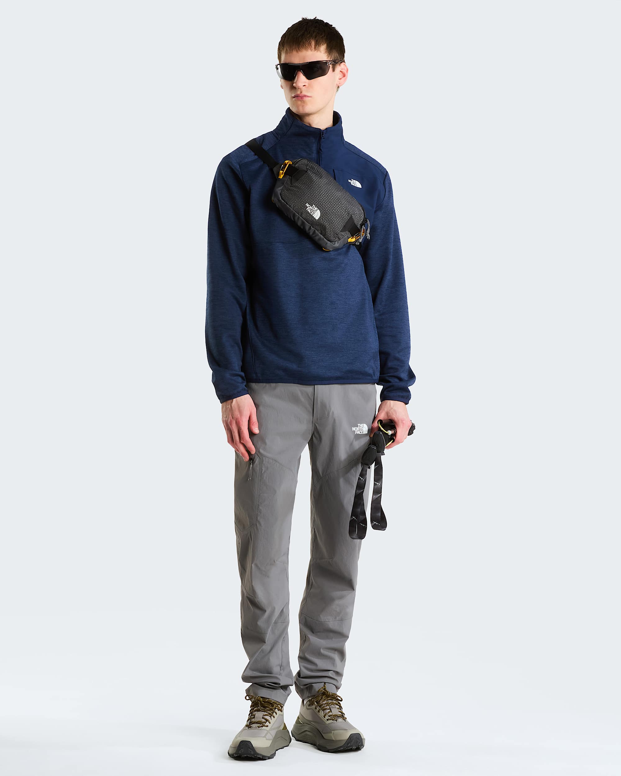 TNF Performance fleecejack met kwartrits voor heren TNF alt1