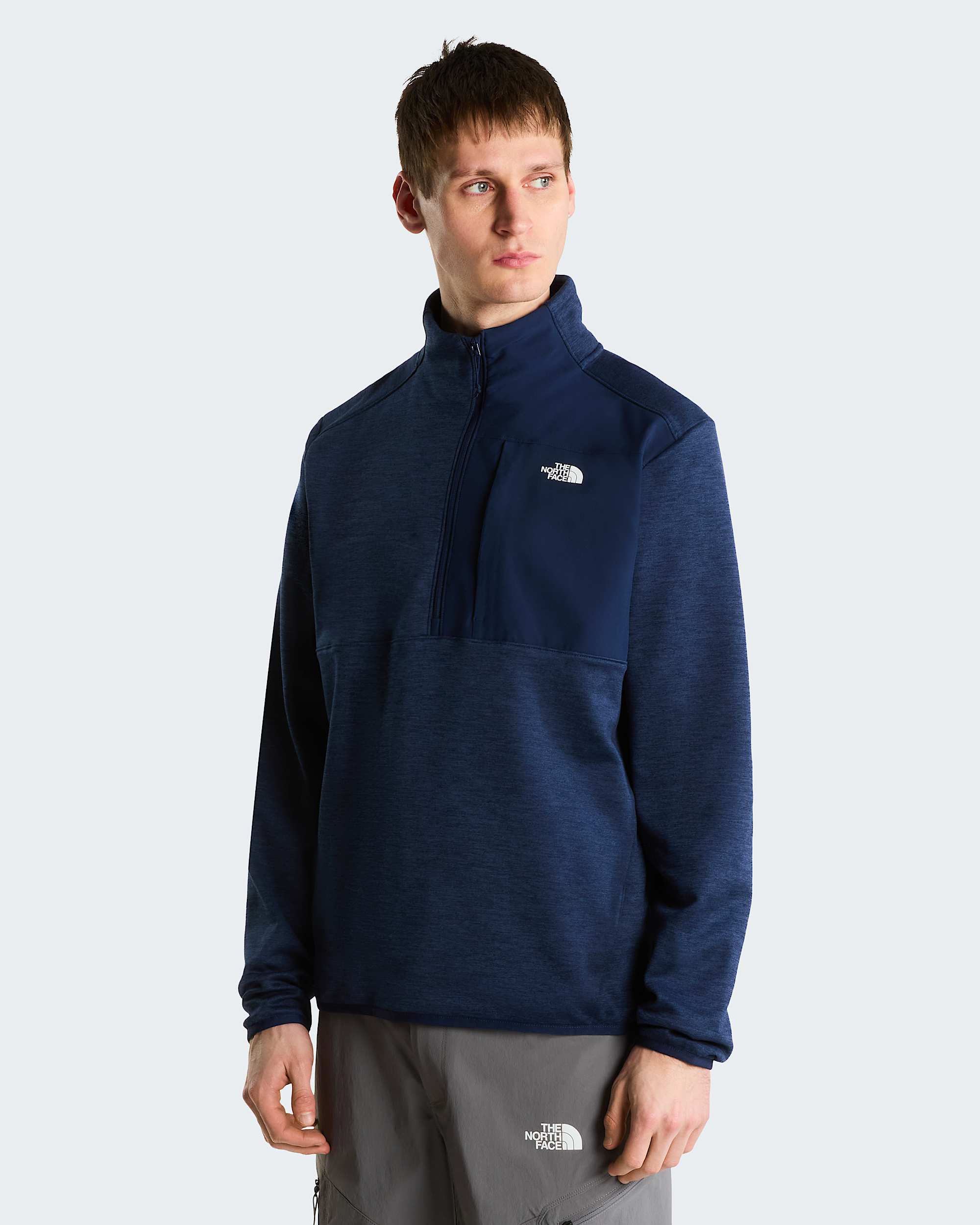 TNF Performance fleecejack met kwartrits voor heren TNF hero