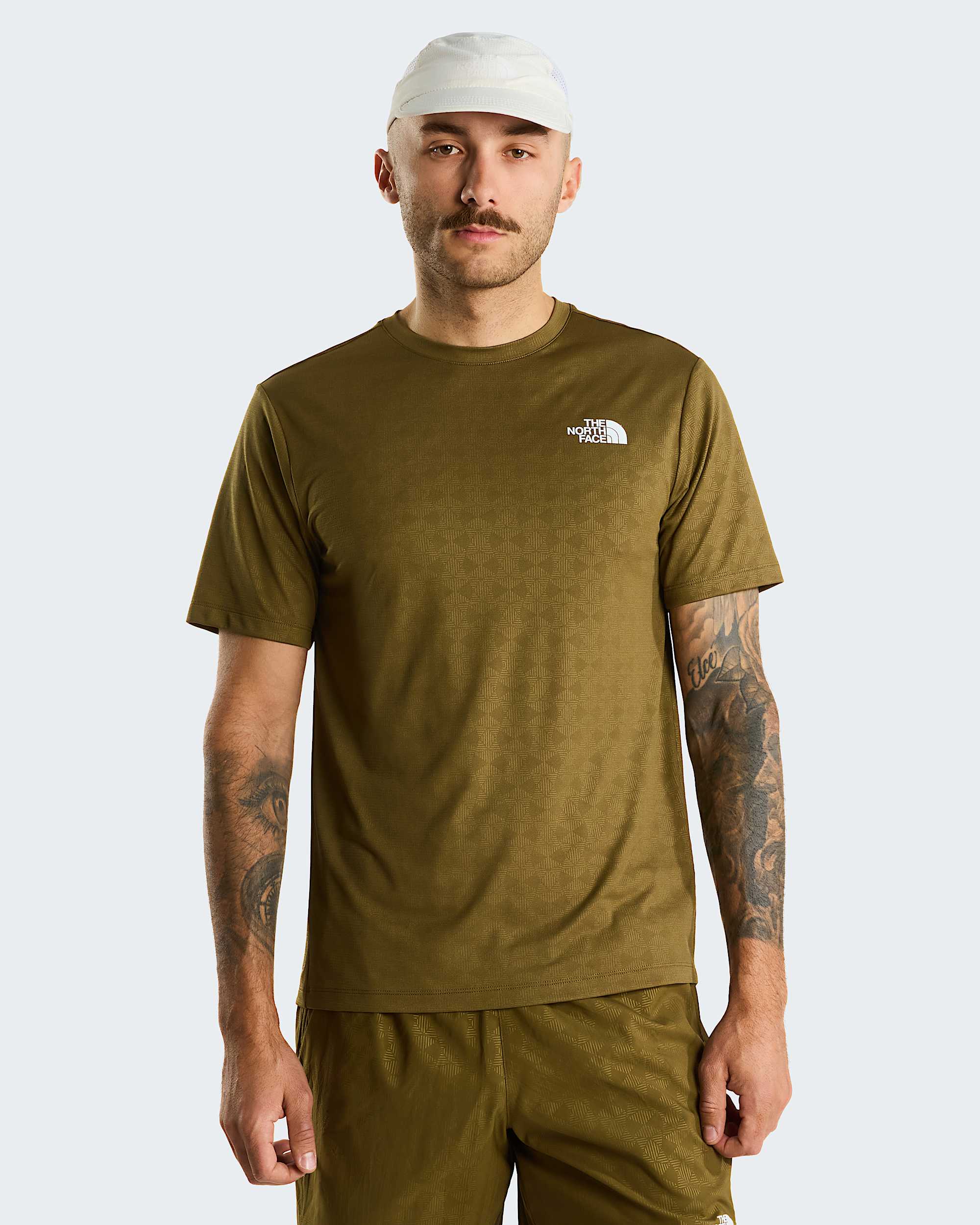 Tshirt coupe standard 247 Pentadome emboss pour homme TNF hero