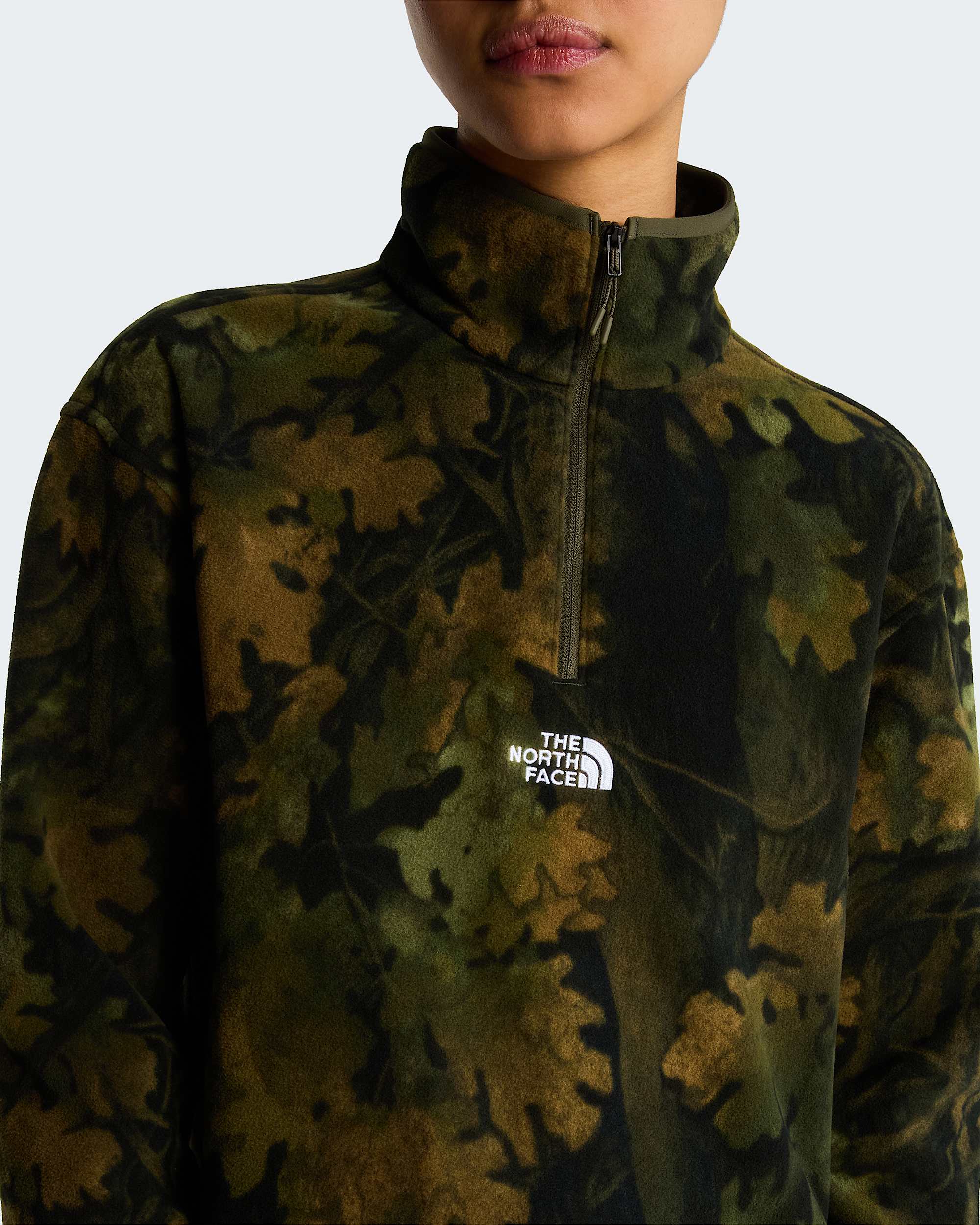 Polaire Glacier Novelty  fermeture zippe 14 avec logo imprim pour femme TNF ALT4