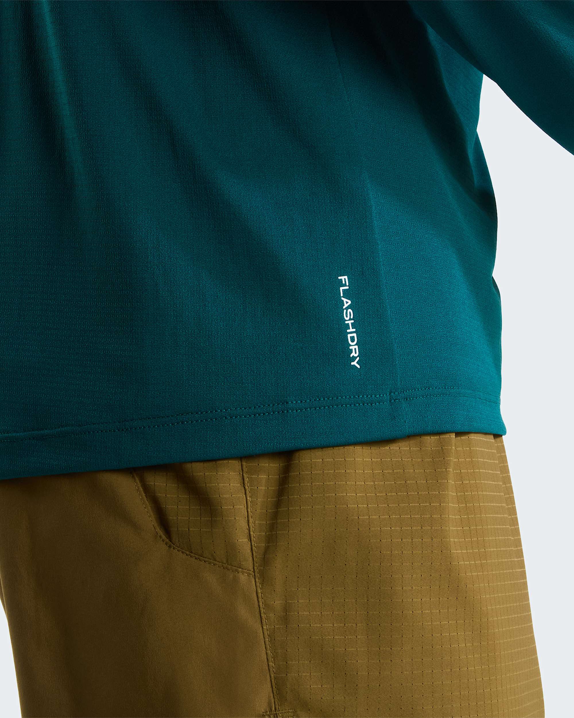 Mens 247 14 Zip LongSleeve TShirt TNF Pacific Teal ALT6