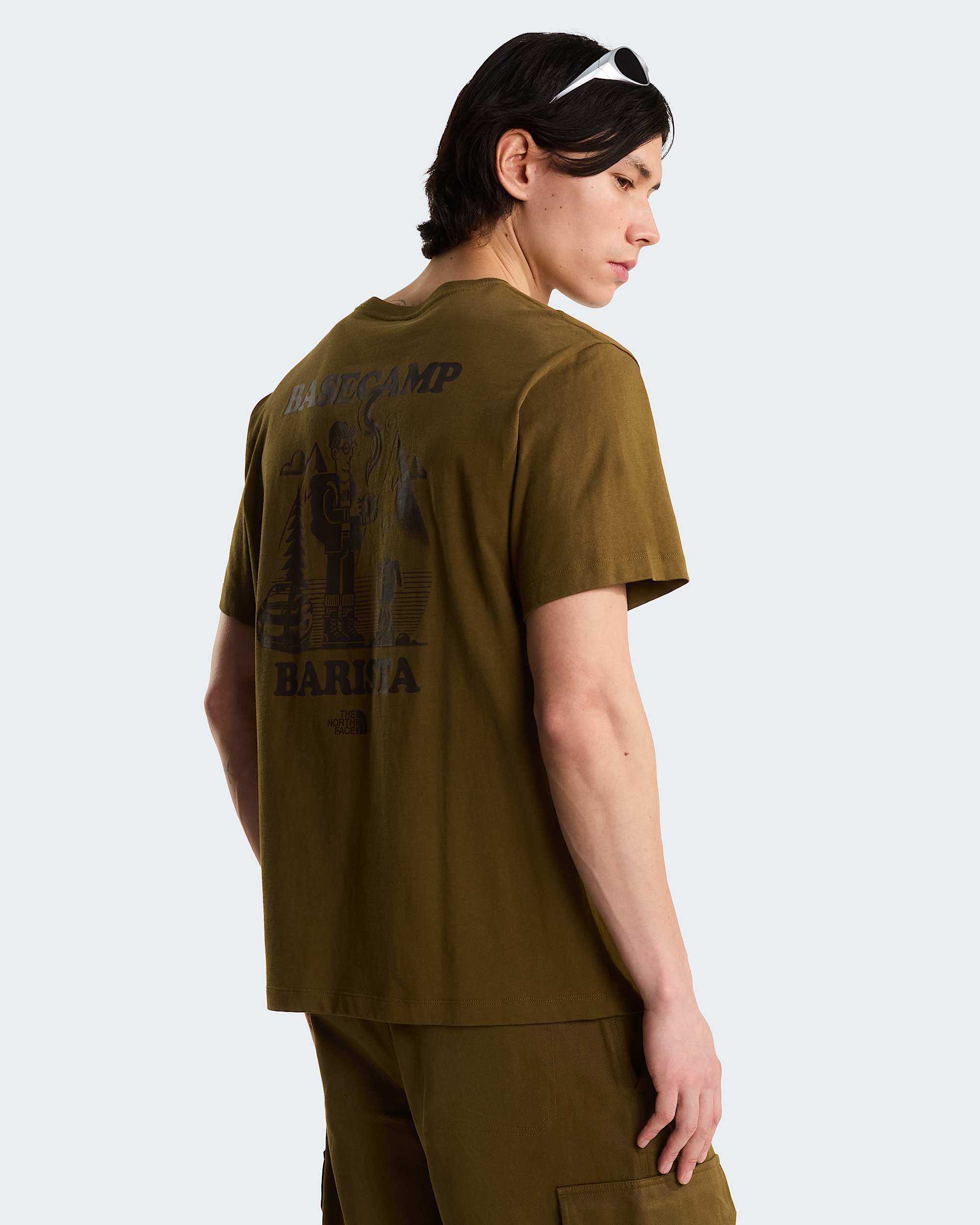 Basecamp Barista Relaxed Graphic TShirt Uniseks TNF ALT2