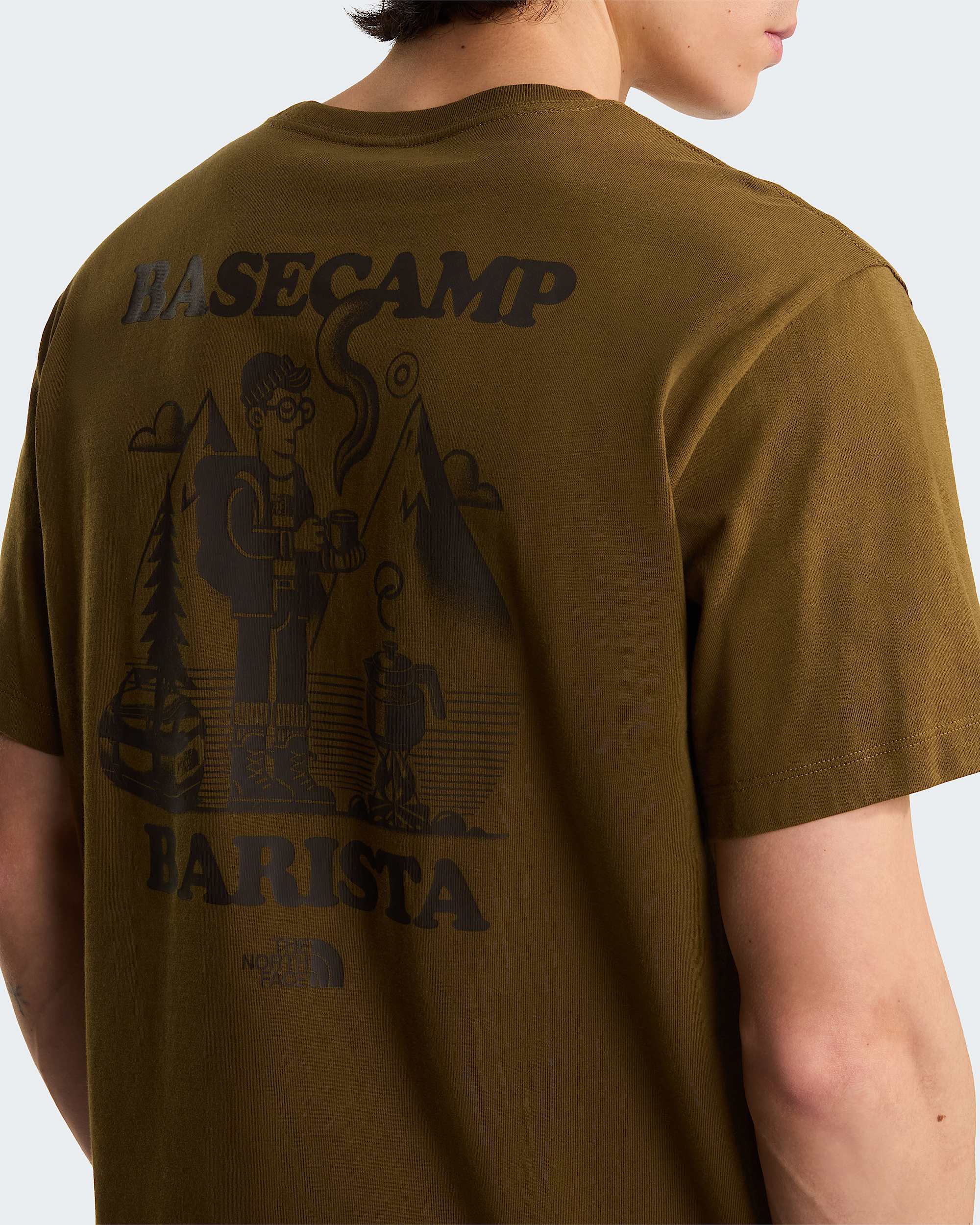 Basecamp Barista Relaxed Graphic TShirt Uniseks TNF ALT7