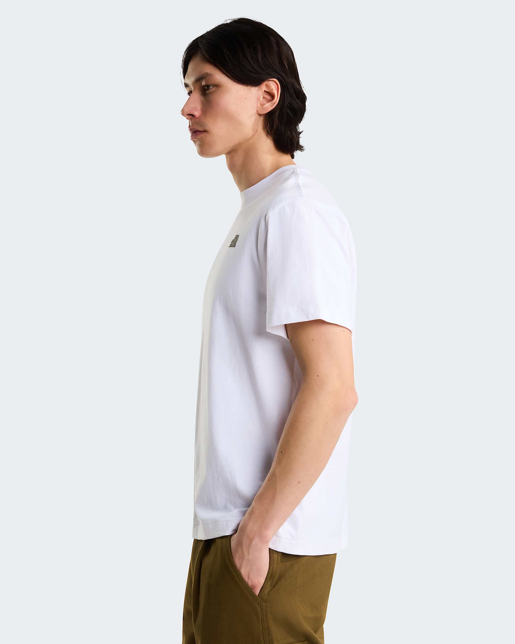 Stone Logo Relaxed Graphic TShirt Uniseks TNF ALT5