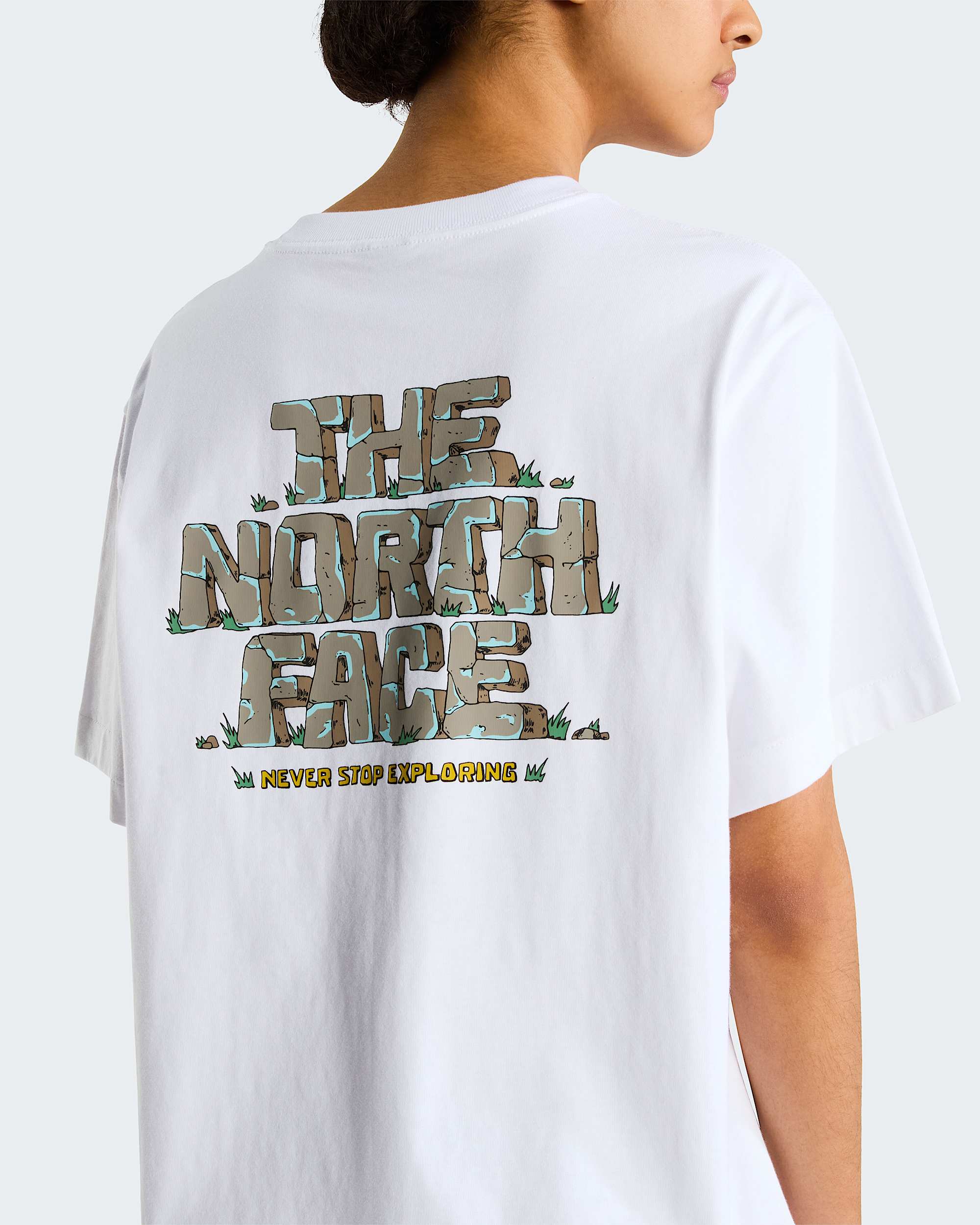 Stone Logo Relaxed Graphic TShirt Uniseks TNF ALT17