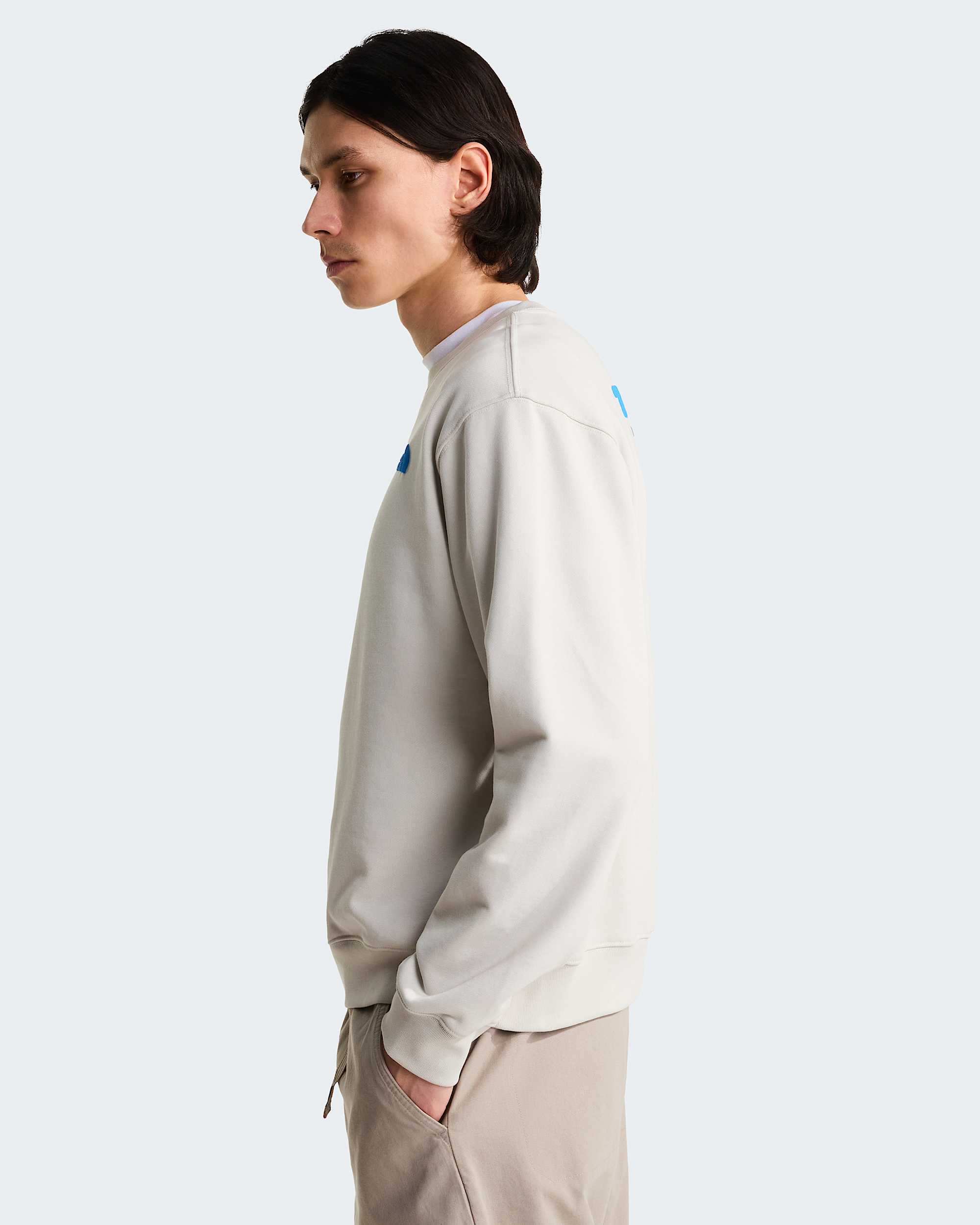 Mens Explore Fonts Relaxed Graphic Sweatshirt TNF ALT3