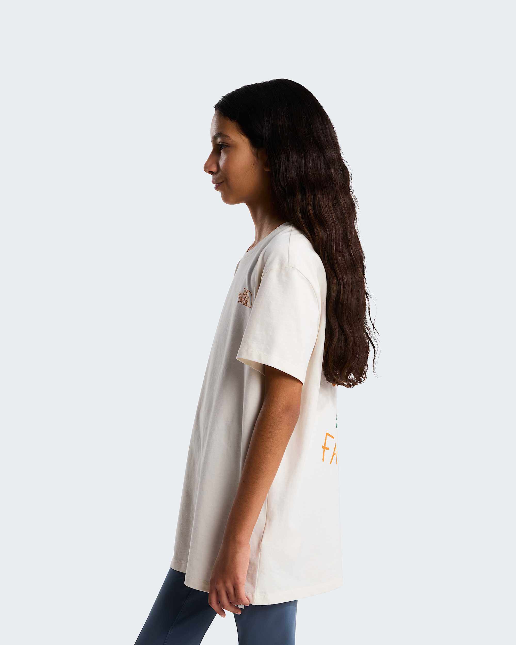 Teens Flower Scribble Relaxed TShirt TNF ALT14
