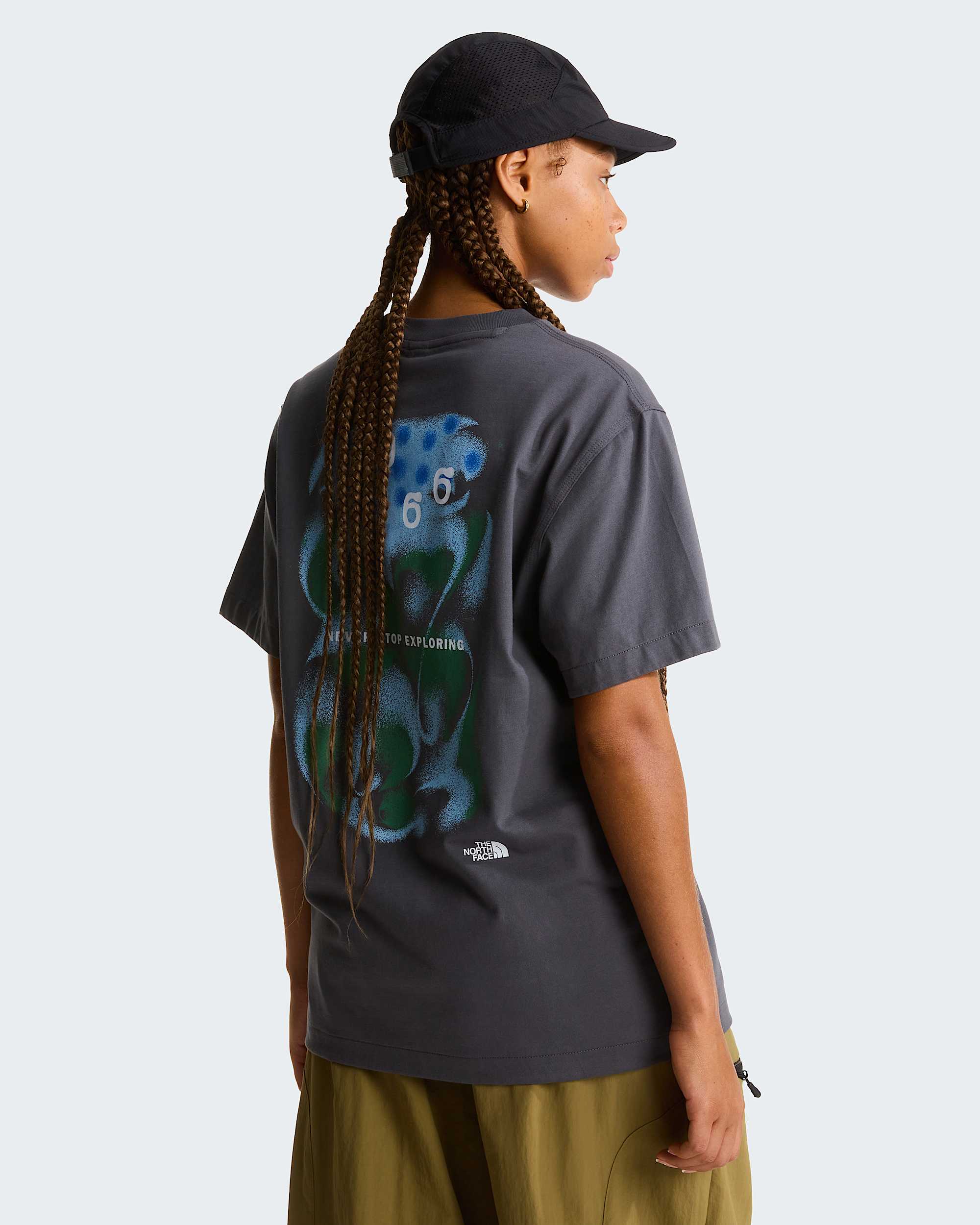 Uniseks 1966 Motion Relaxed Graphic Tshirt TNF alt10