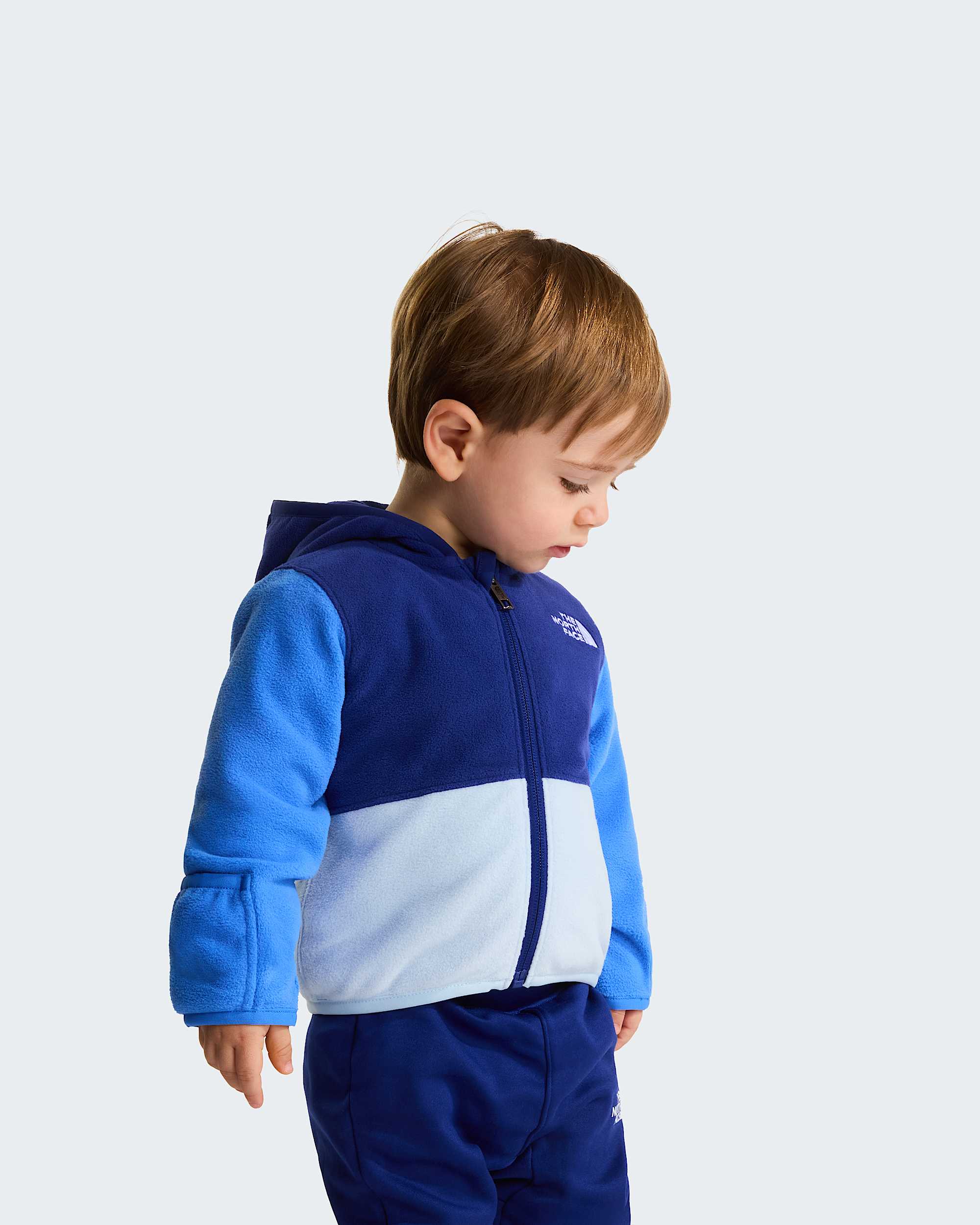 Felpa Glacier con cappuccio e cerniera integrale da neonato TNF ALT2