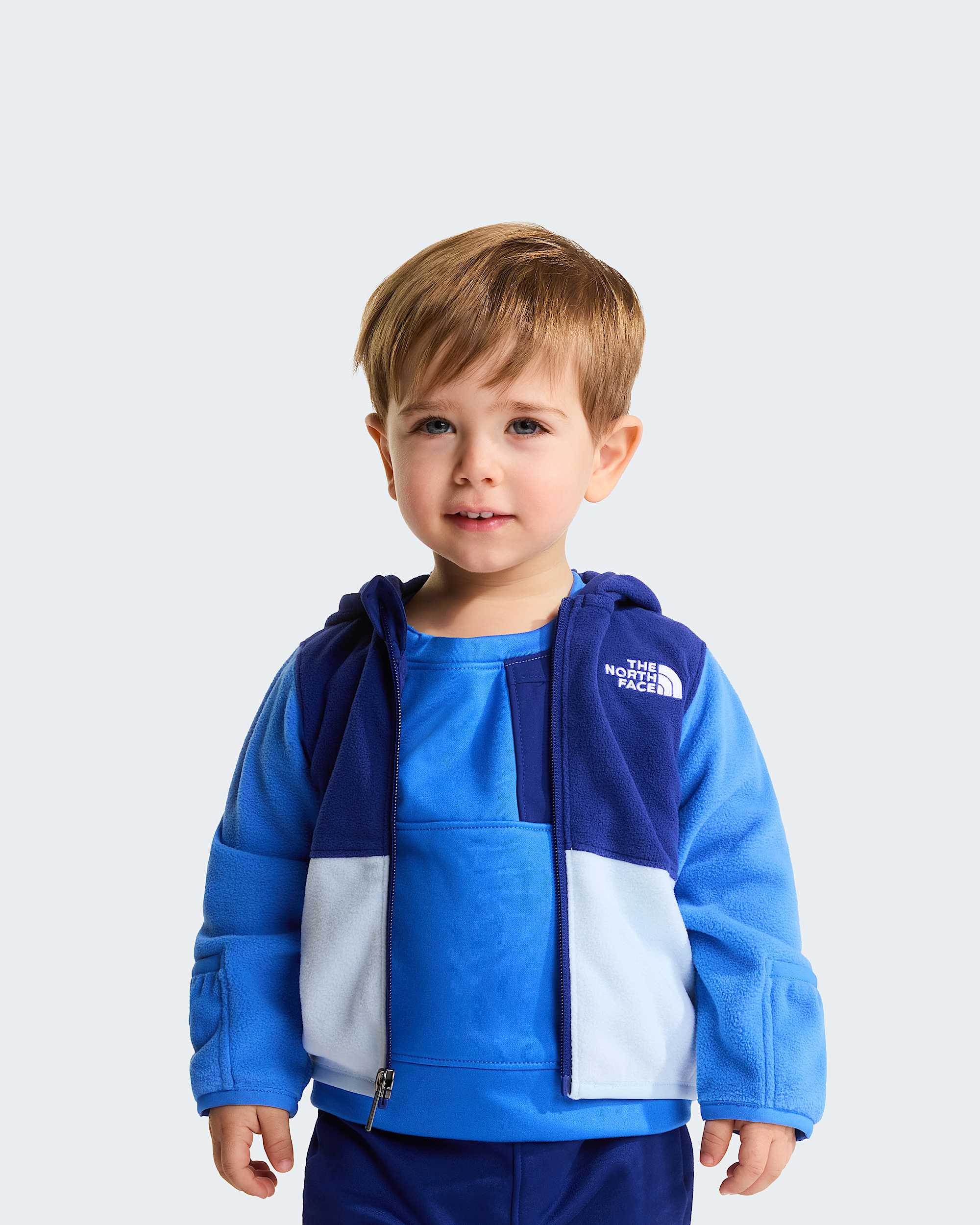 Felpa Glacier con cappuccio e cerniera integrale da neonato TNF ALT6