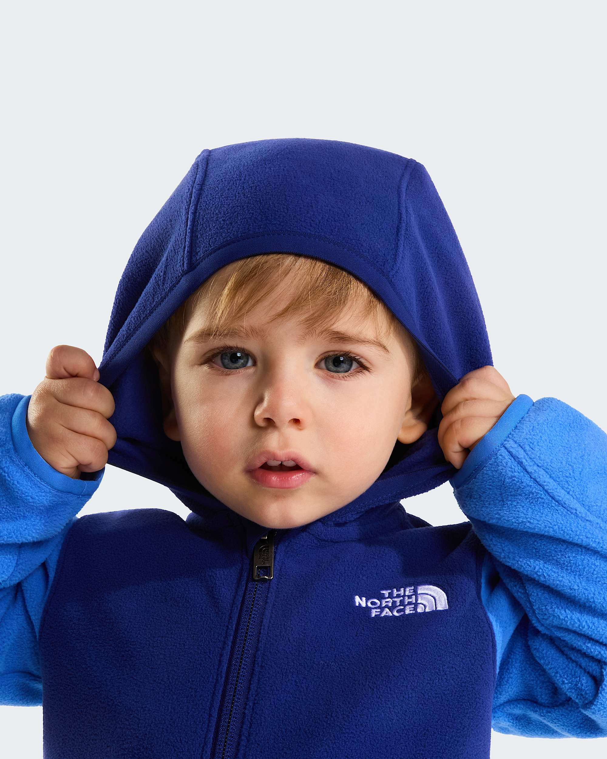 Felpa Glacier con cappuccio e cerniera integrale da neonato TNF ALT7