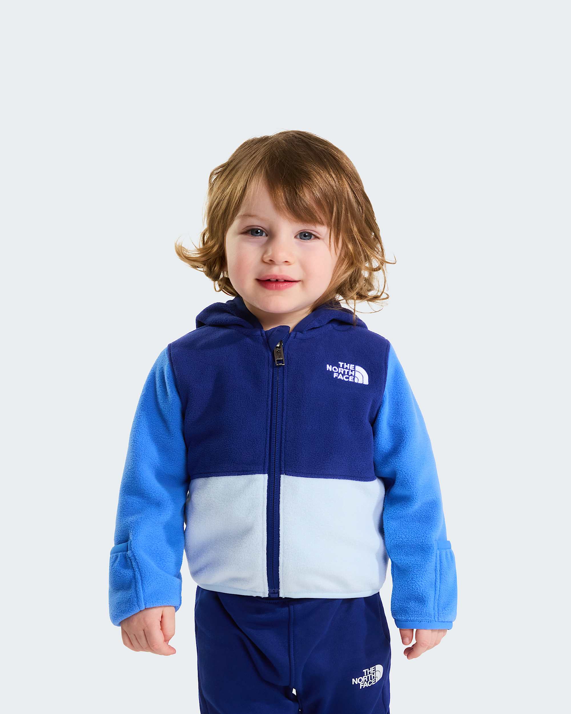 Felpa Glacier con cappuccio e cerniera integrale da neonato TNF ALT12