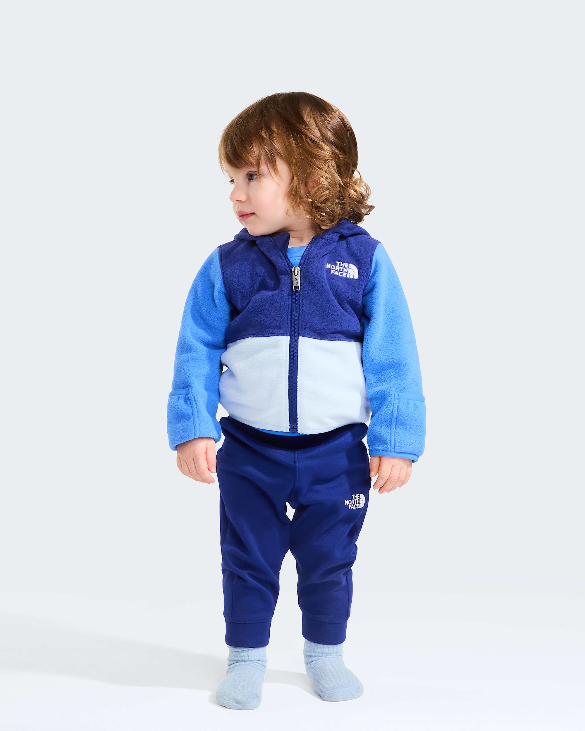 Felpa Glacier con cappuccio e cerniera integrale da neonato TNF ALT13