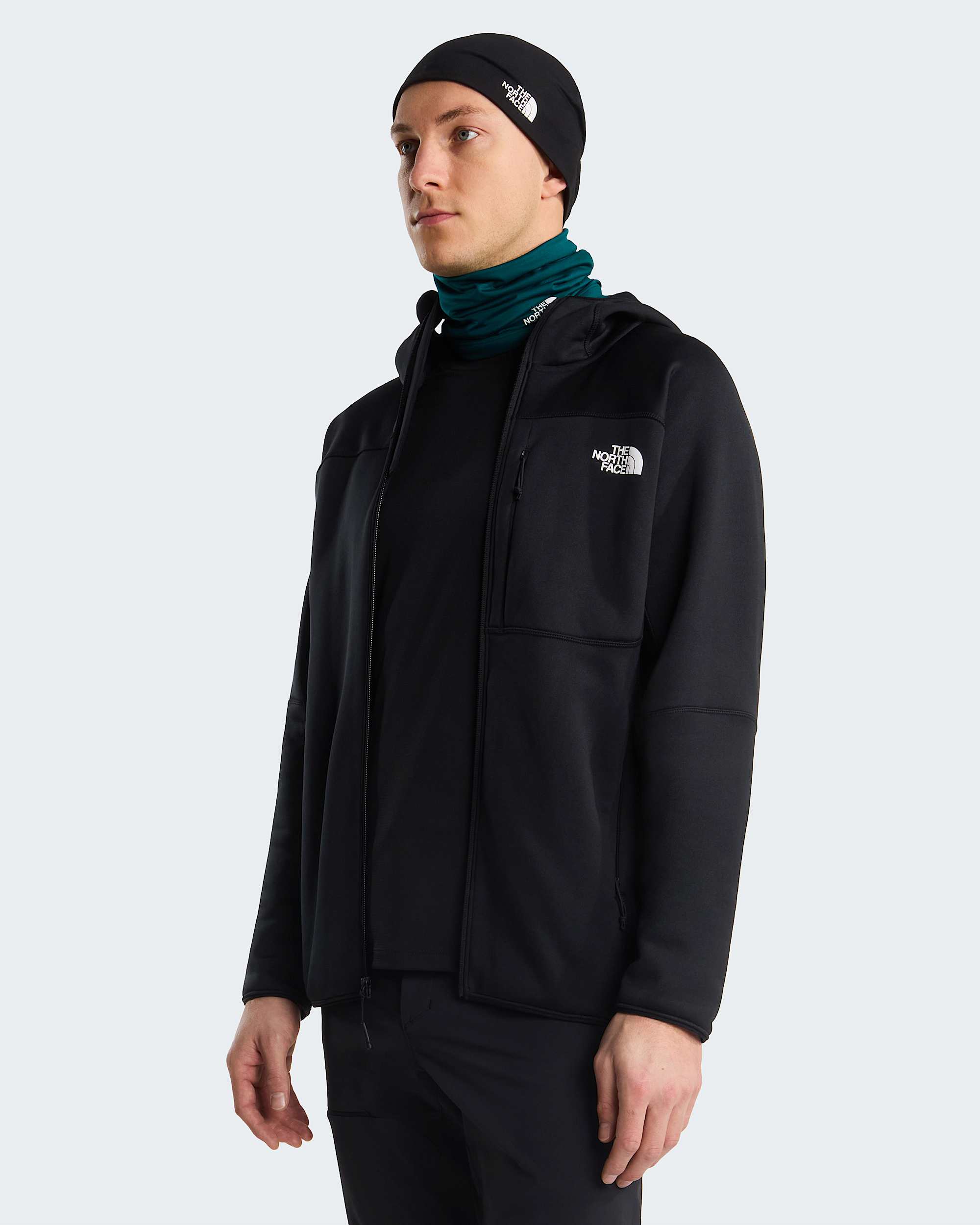 Mens Polartec Power Stretch Meteora Hooded Jacket TNF alt4