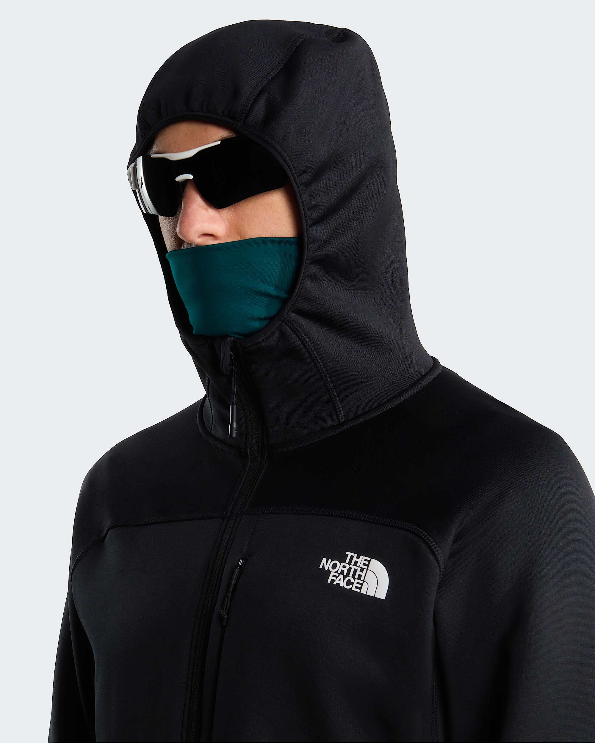 Mens Polartec Power Stretch Meteora Hooded Jacket TNF alt6