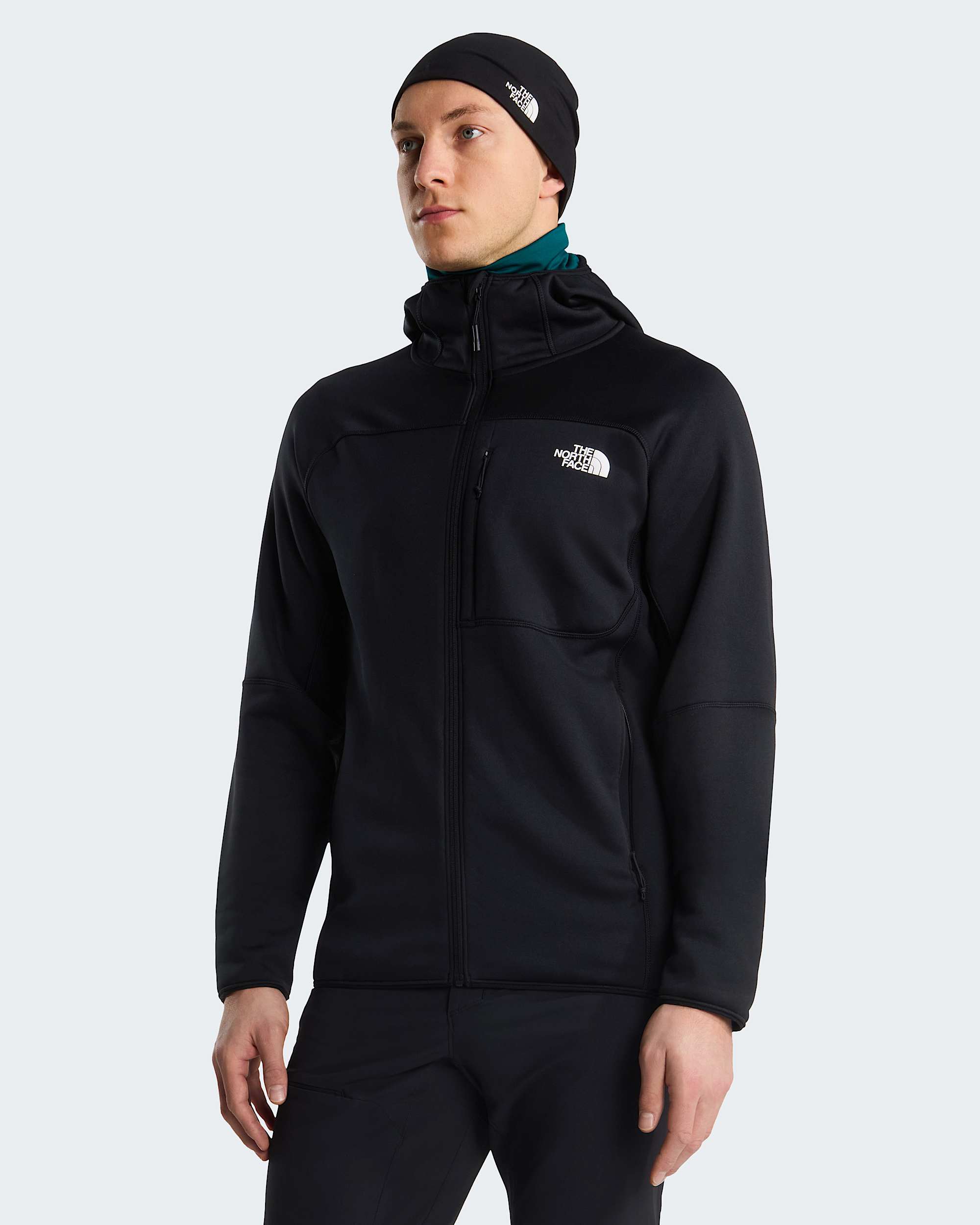 Mens Polartec Power Stretch Meteora Hooded Jacket TNF hero