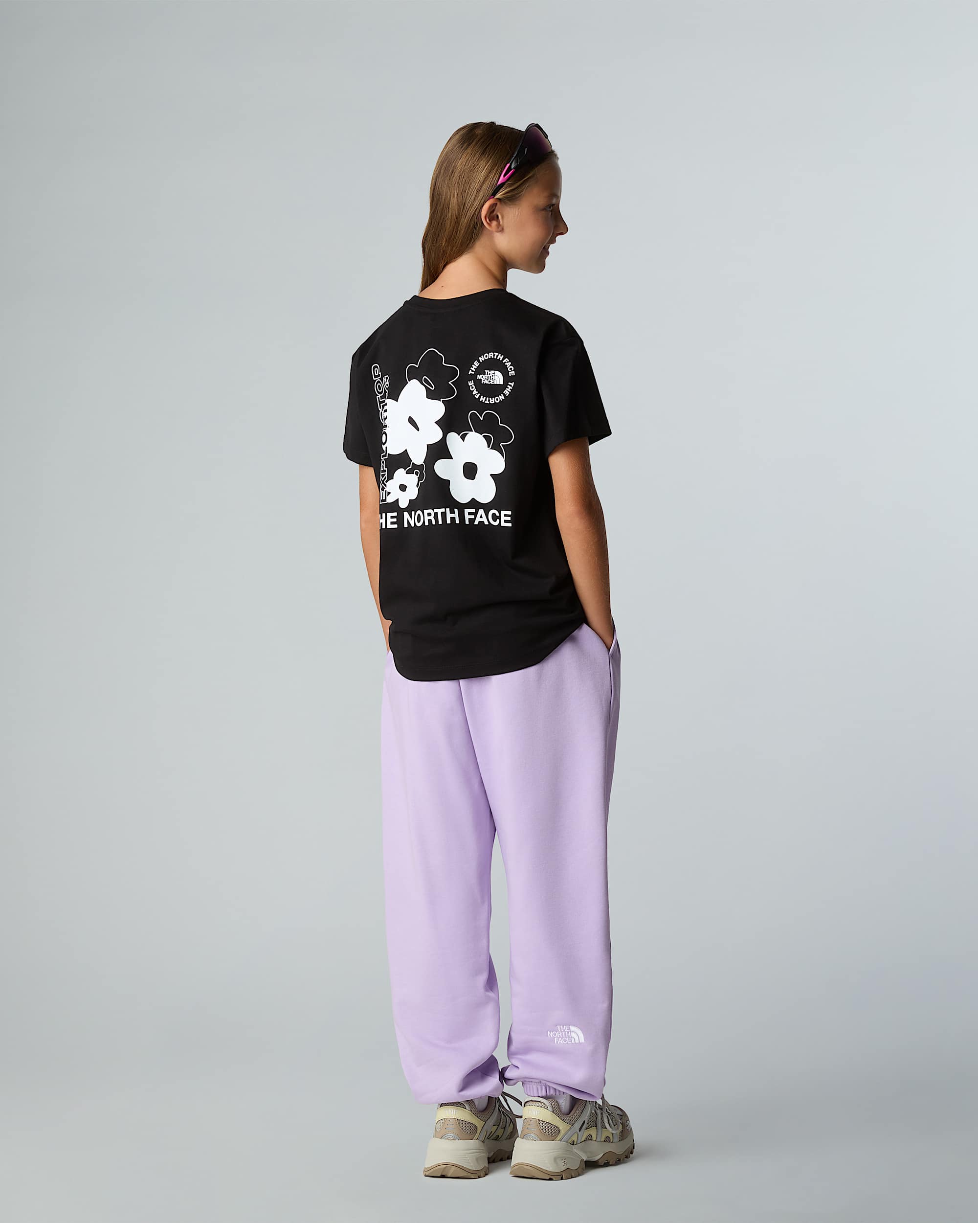 Relaxed Flower GraphicTshirt voor meisjes TNF ALT6