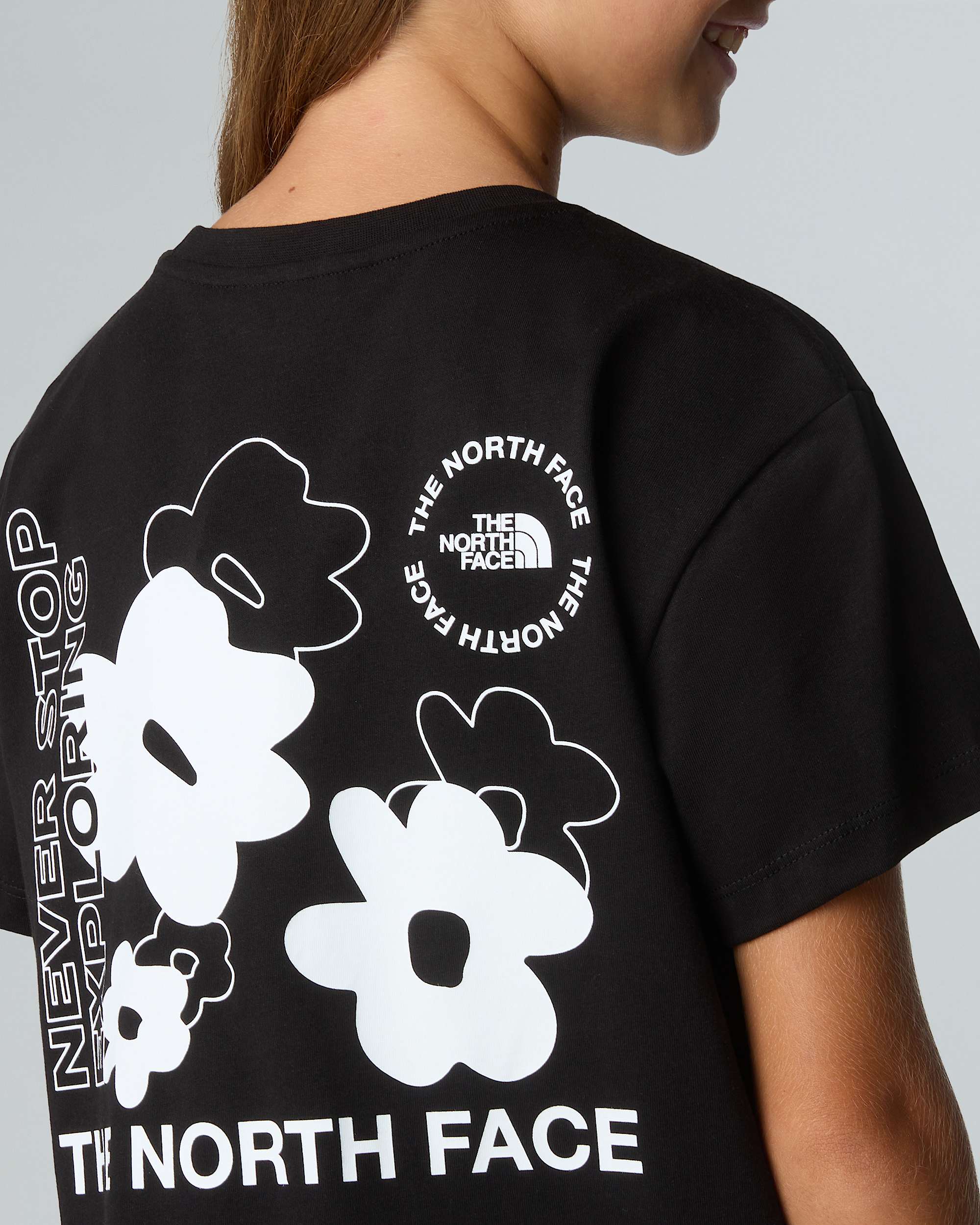 Relaxed Flower GraphicTshirt voor meisjes TNF ALT7