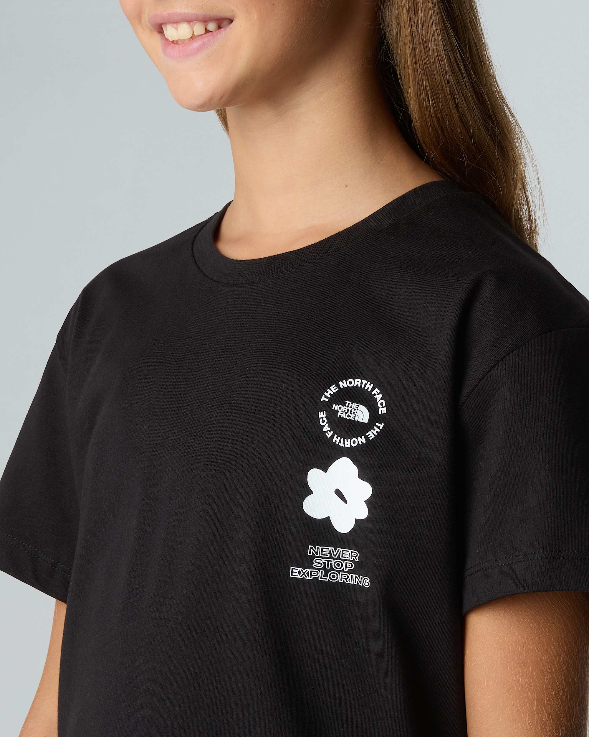 Relaxed Flower GraphicTshirt voor meisjes TNF ALT8