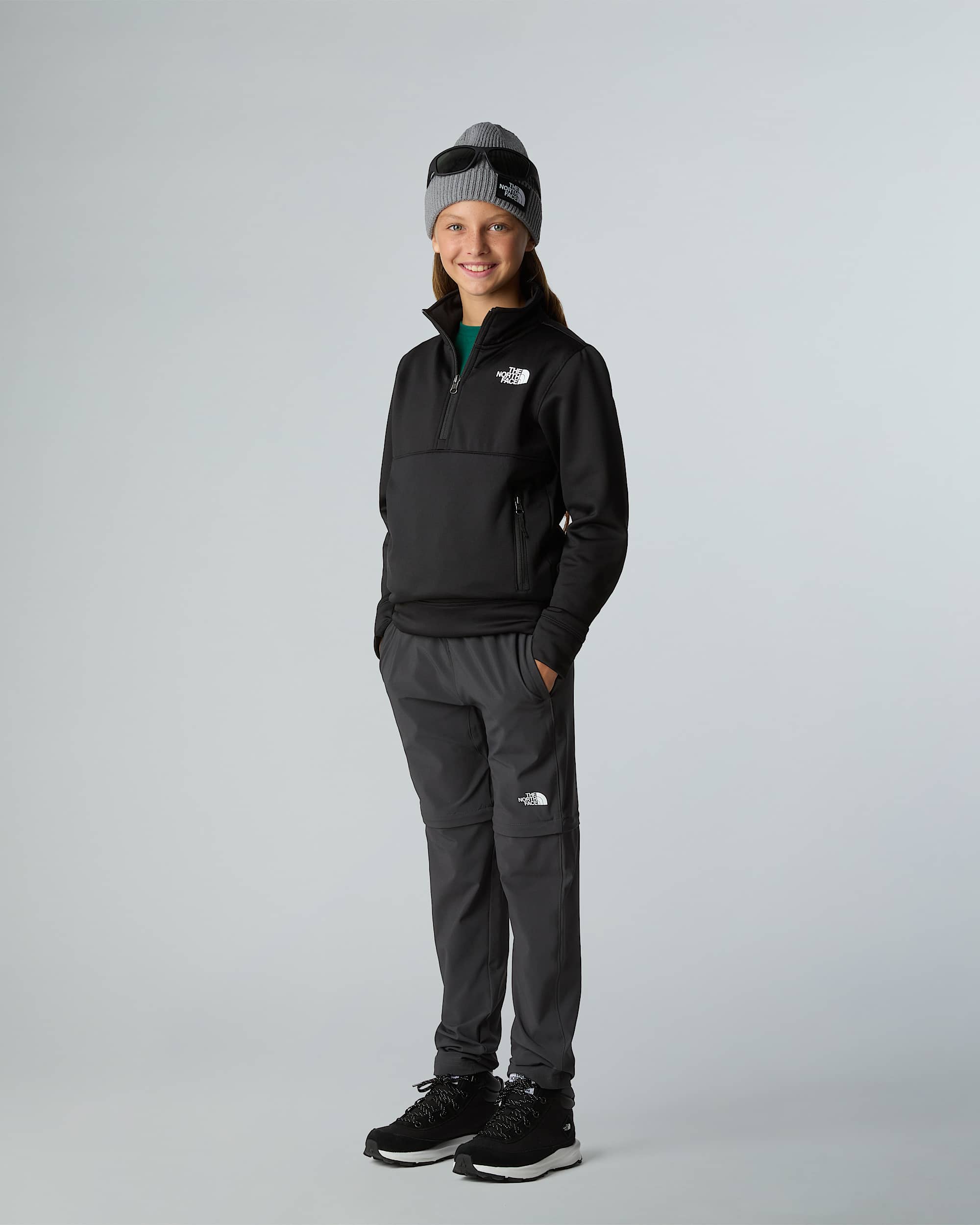 Sweatshirt met kwartrits voor tieners TNF ALT9