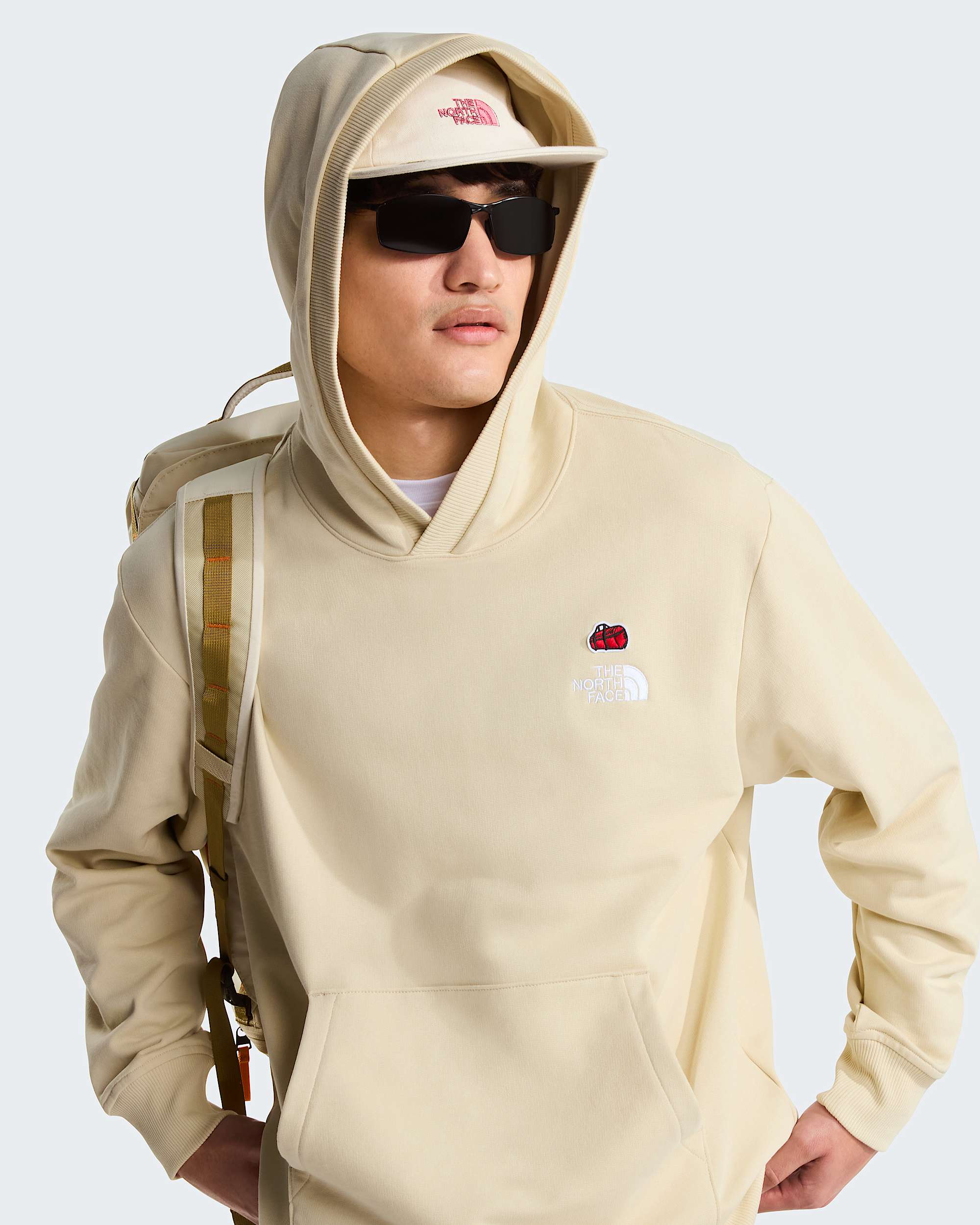Sweat  capuche dcontract 60e anniversaire unisexe avec cusson TNF ALT10