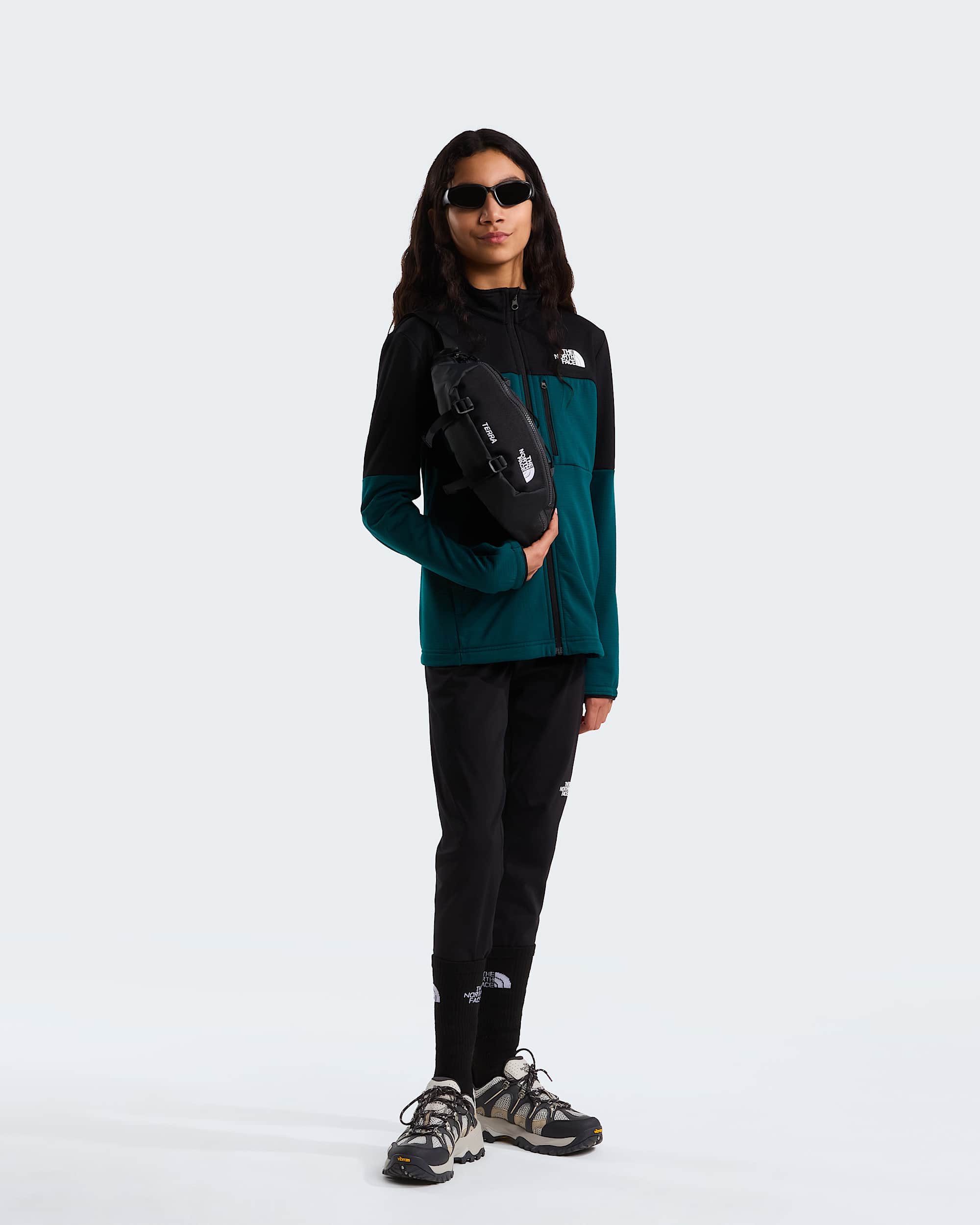 Hike MidlayerJacke mit durchgehendem RV fr Jugendliche TNF alt13