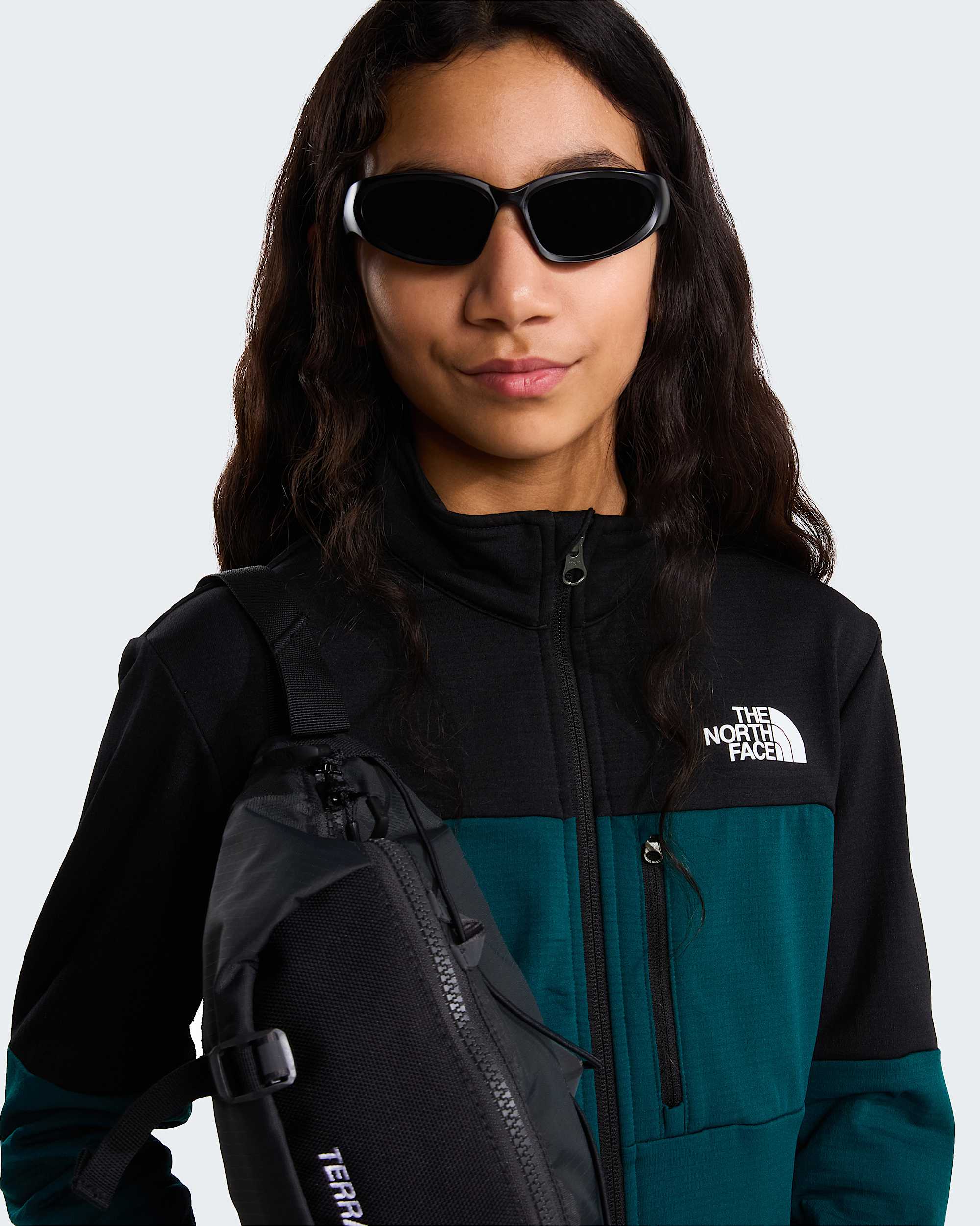 Hike MidlayerJacke mit durchgehendem RV fr Jugendliche TNF alt17