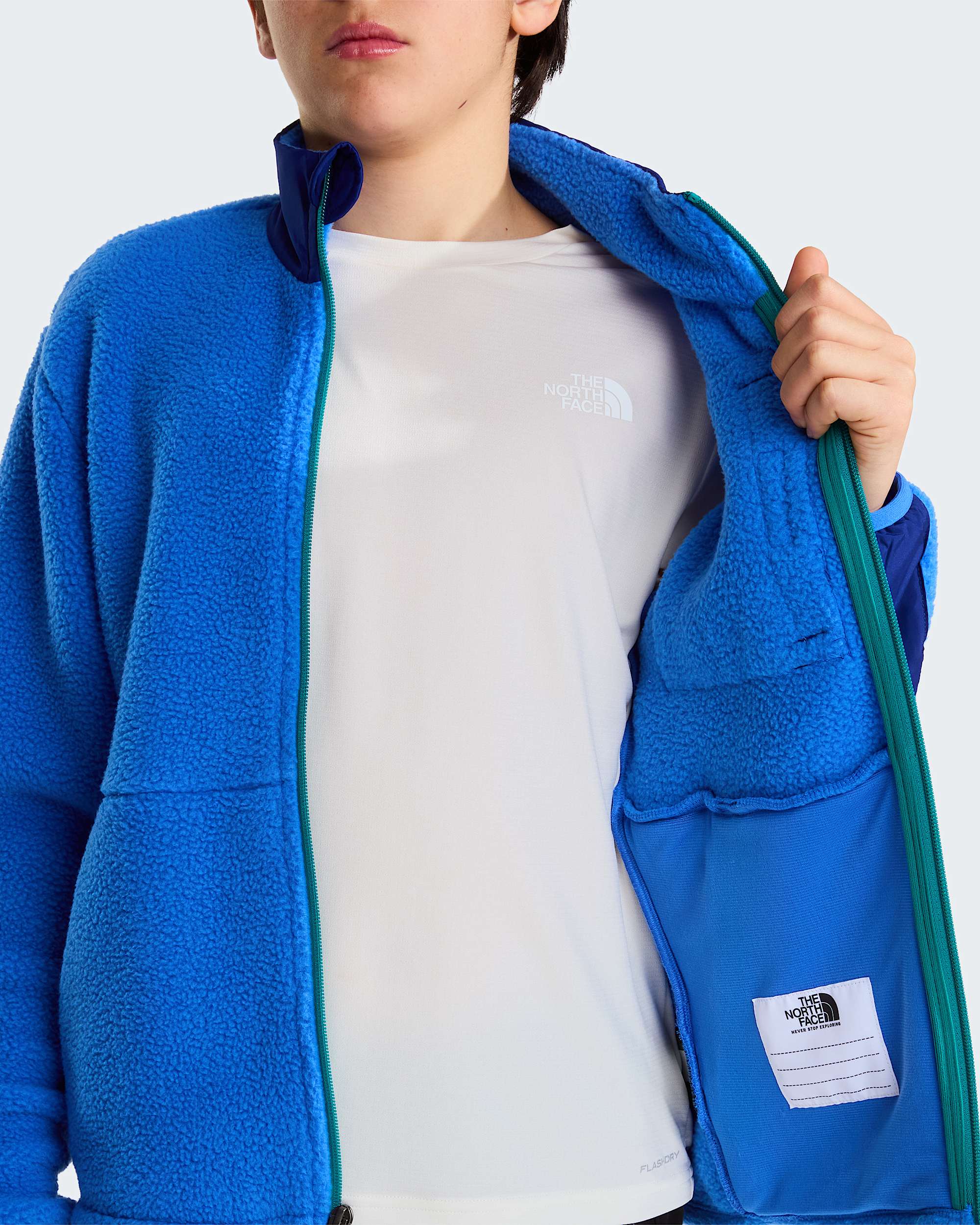Giacca in pile Yumiori Off Peak da ragazzo TNF ALT9