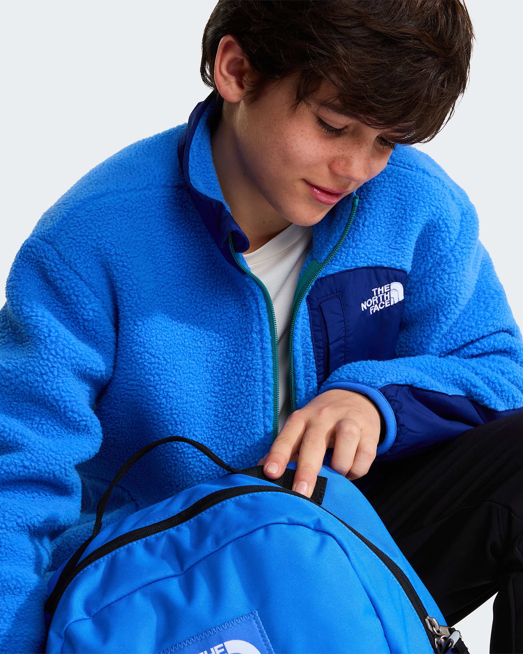 Giacca in pile Yumiori Off Peak da ragazzo TNF ALT10