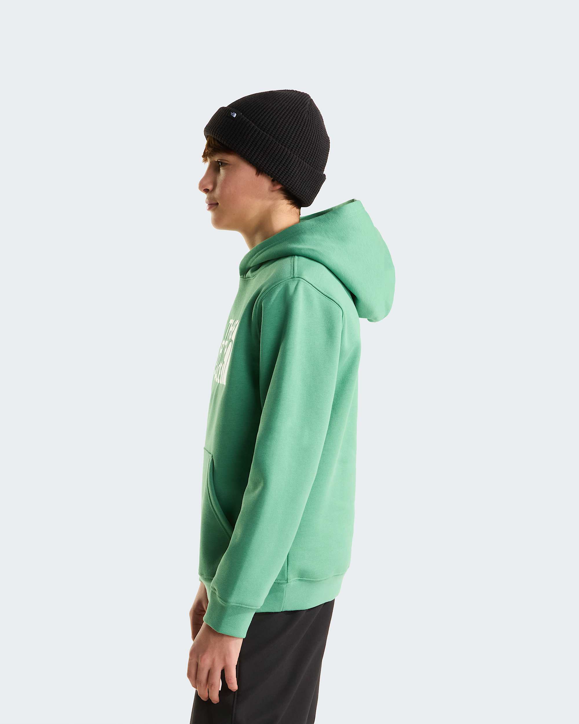 TNF Essential Drew Peak hoodie voor tieners TNF Dimmed Algae ALT2